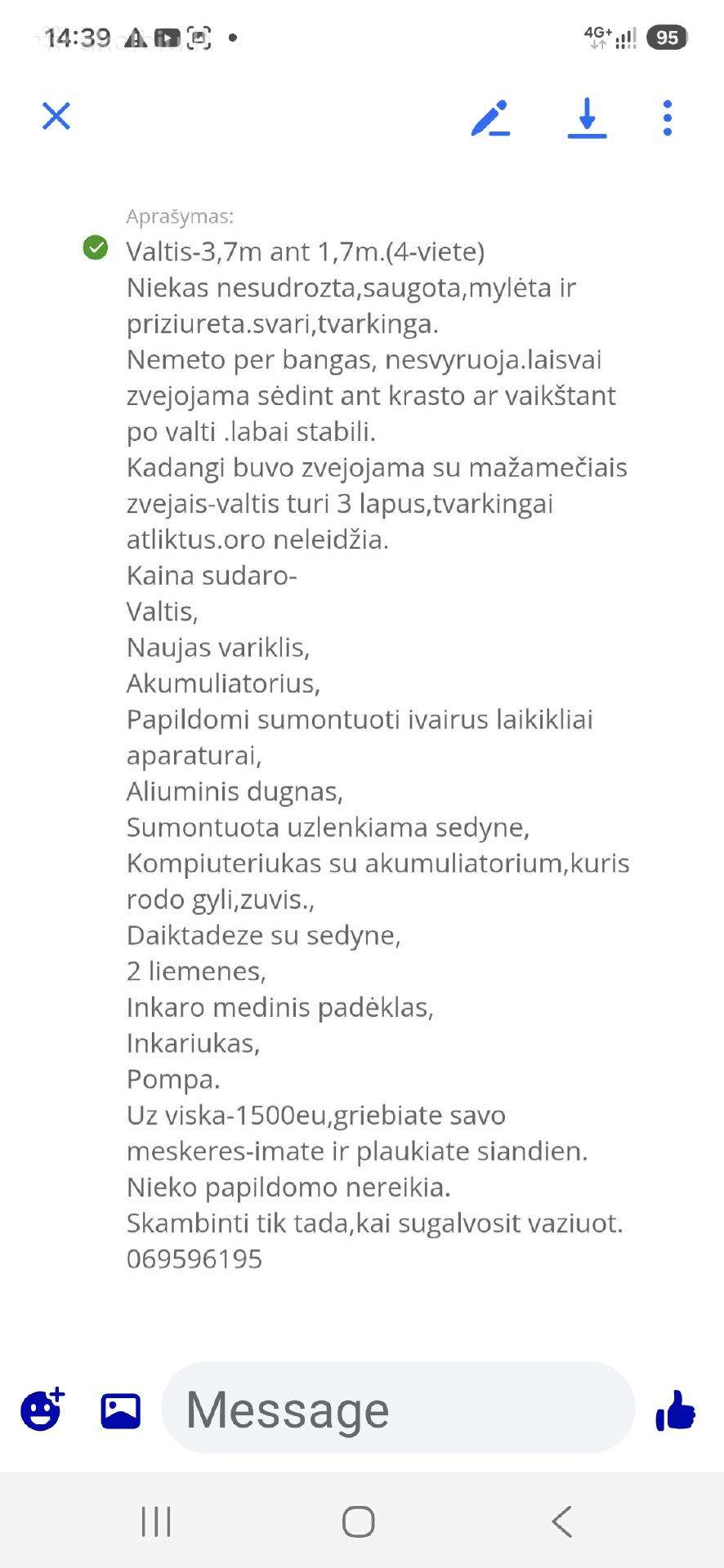 Runos, piepūšamās laivas