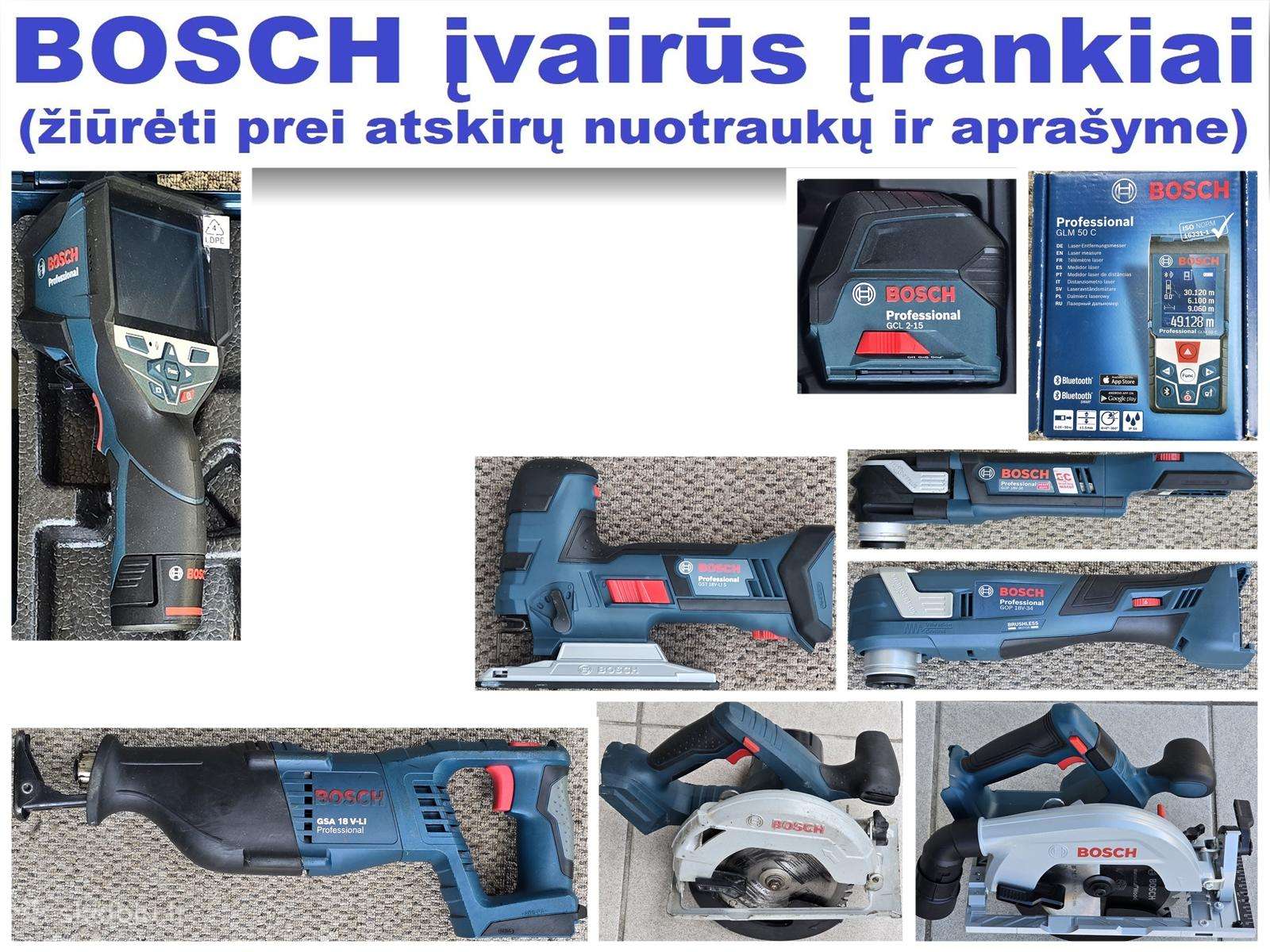 Bosch 18v įrankiai 2