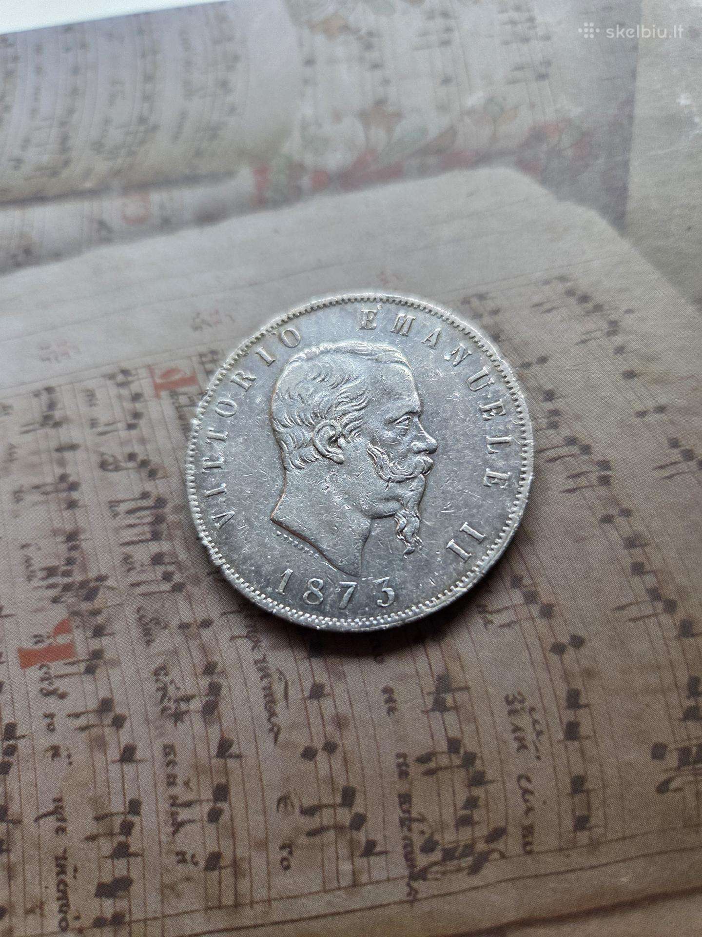 5 lire + 5 franc