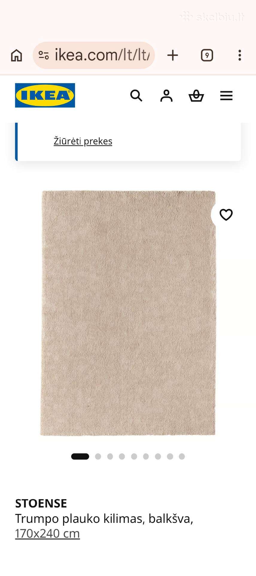 Ikea kilimas 170x240