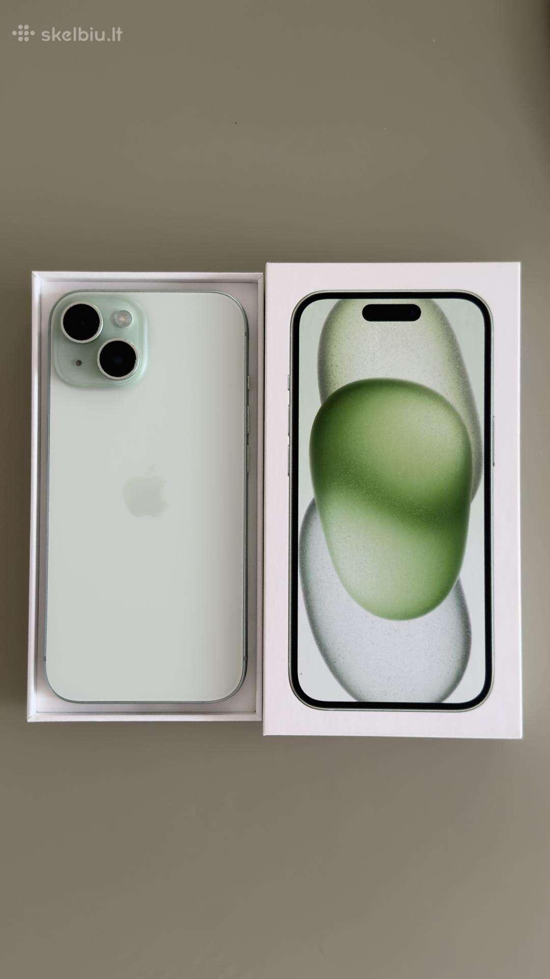 iPhone 15 128gb Green ( naudotas)