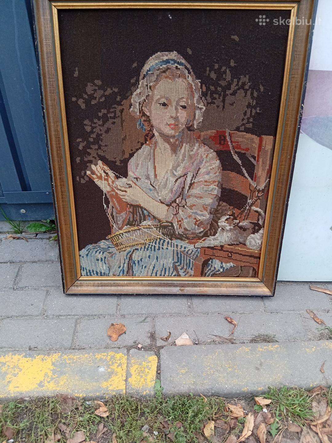 Paveikslas ranku darbo.