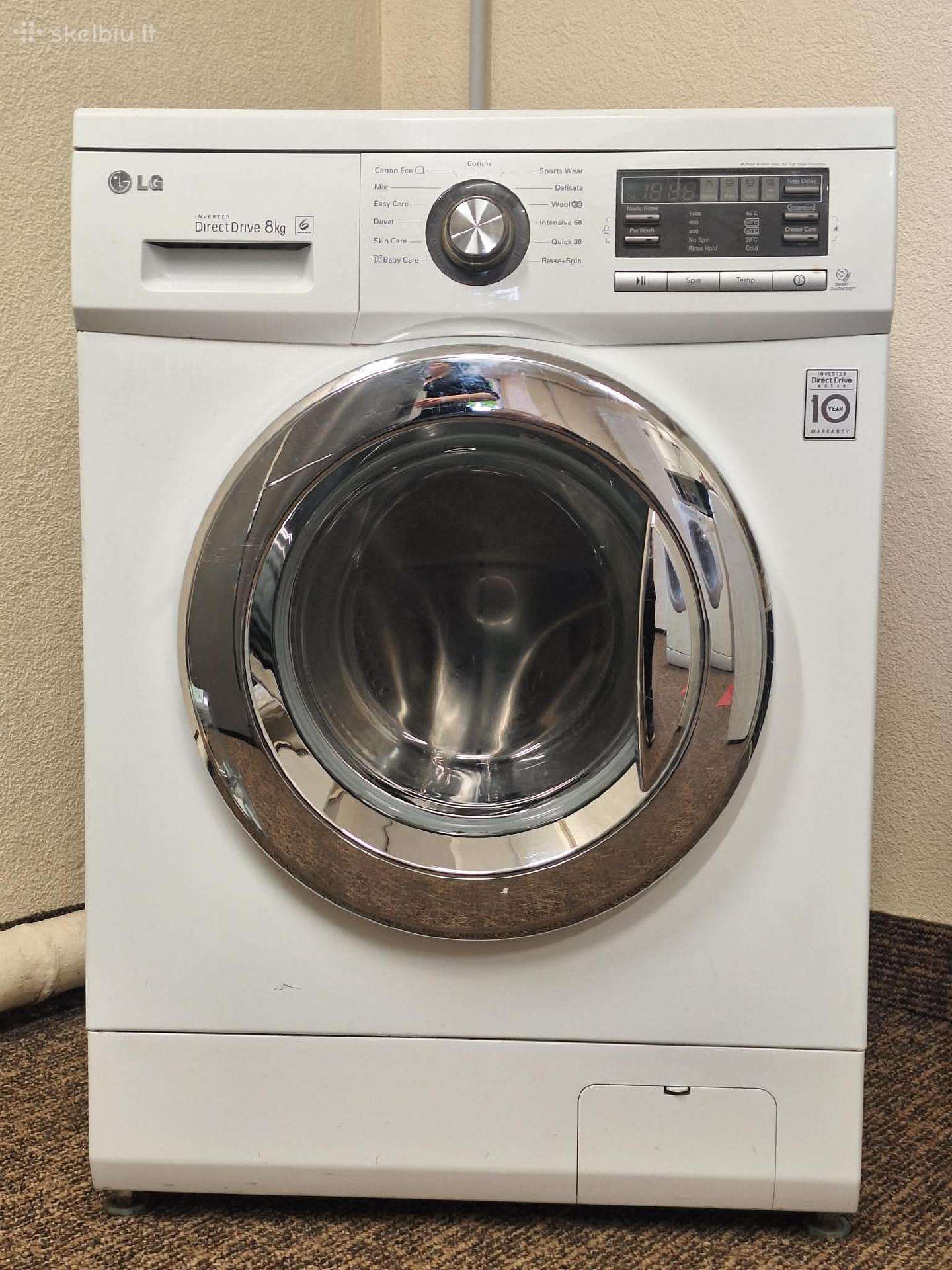 LG Direct Drive 8 kg skalbimo mašina
