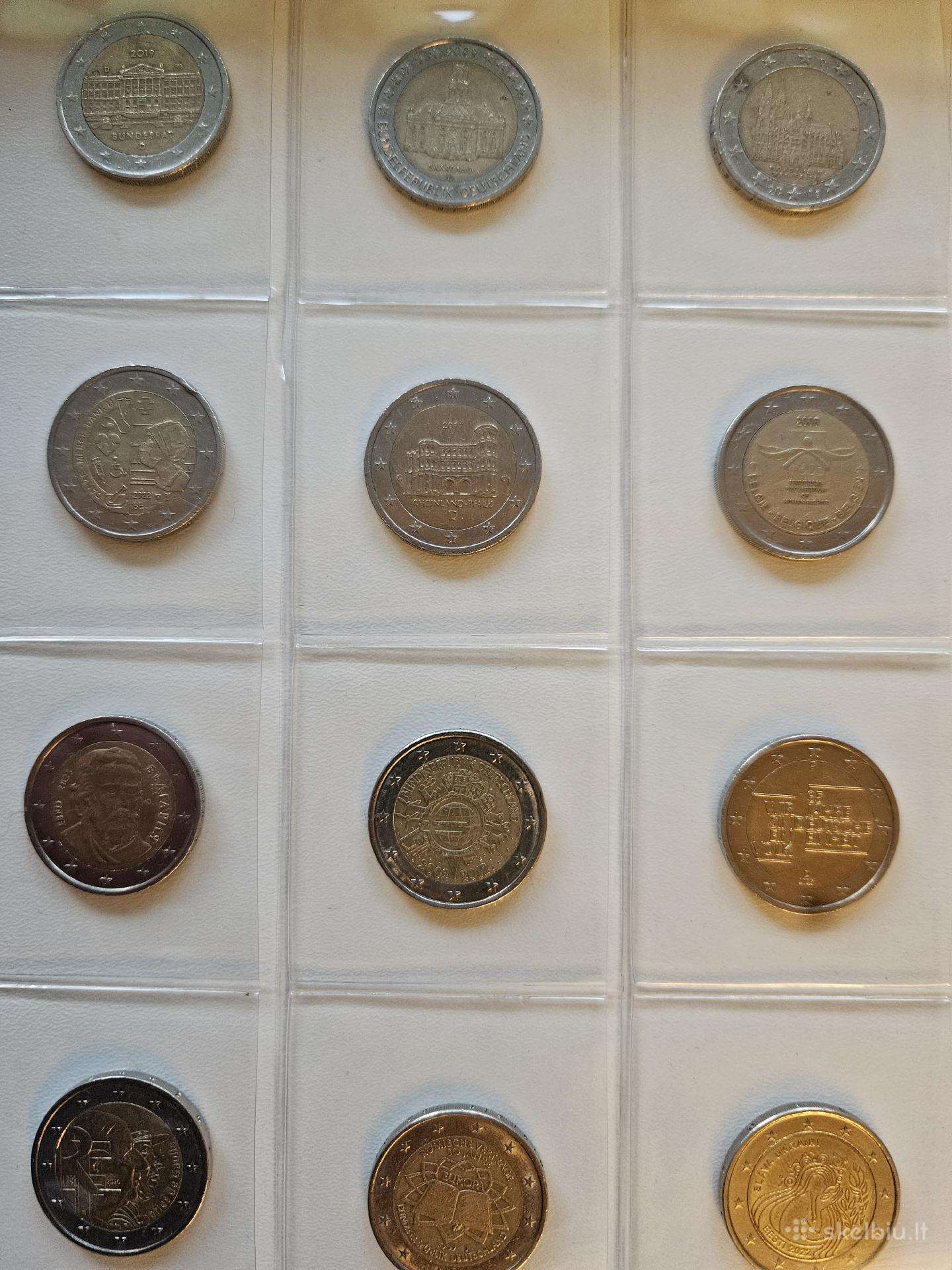 Monetos įvairių šalių, 80€. Vnt. 3€
