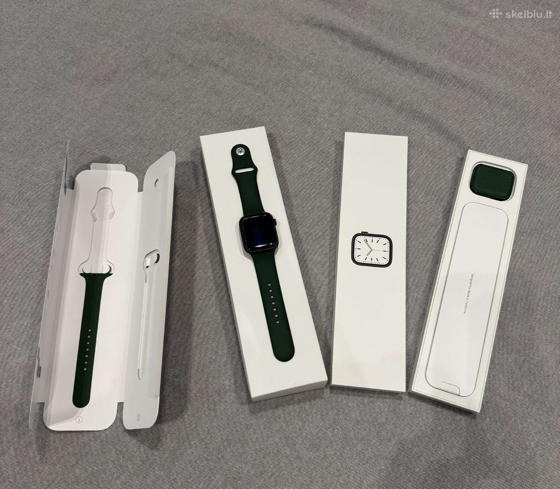 Parduodu Apple Watch 7 Green 45mm GPS