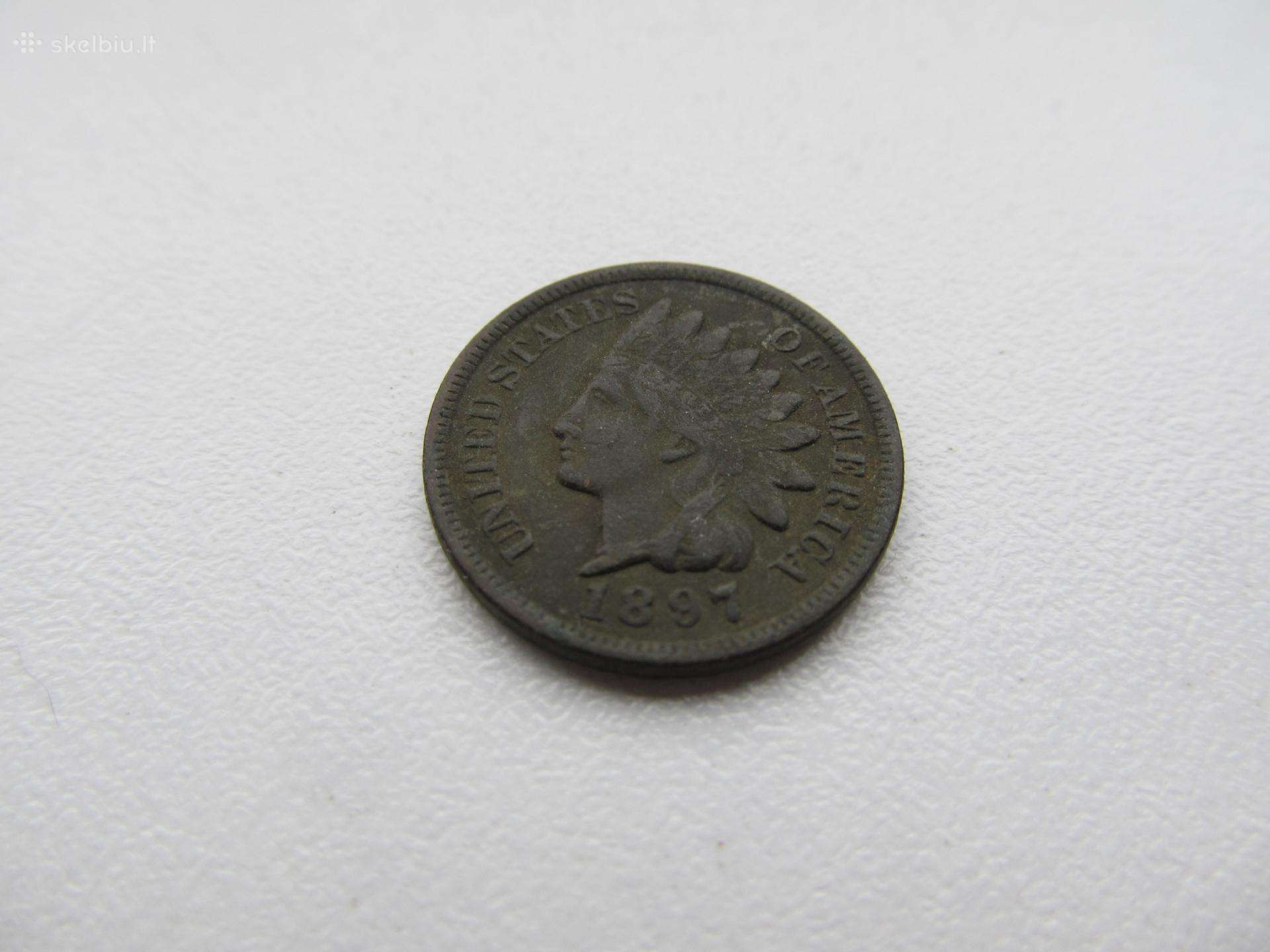1 centas , JAV , 1897