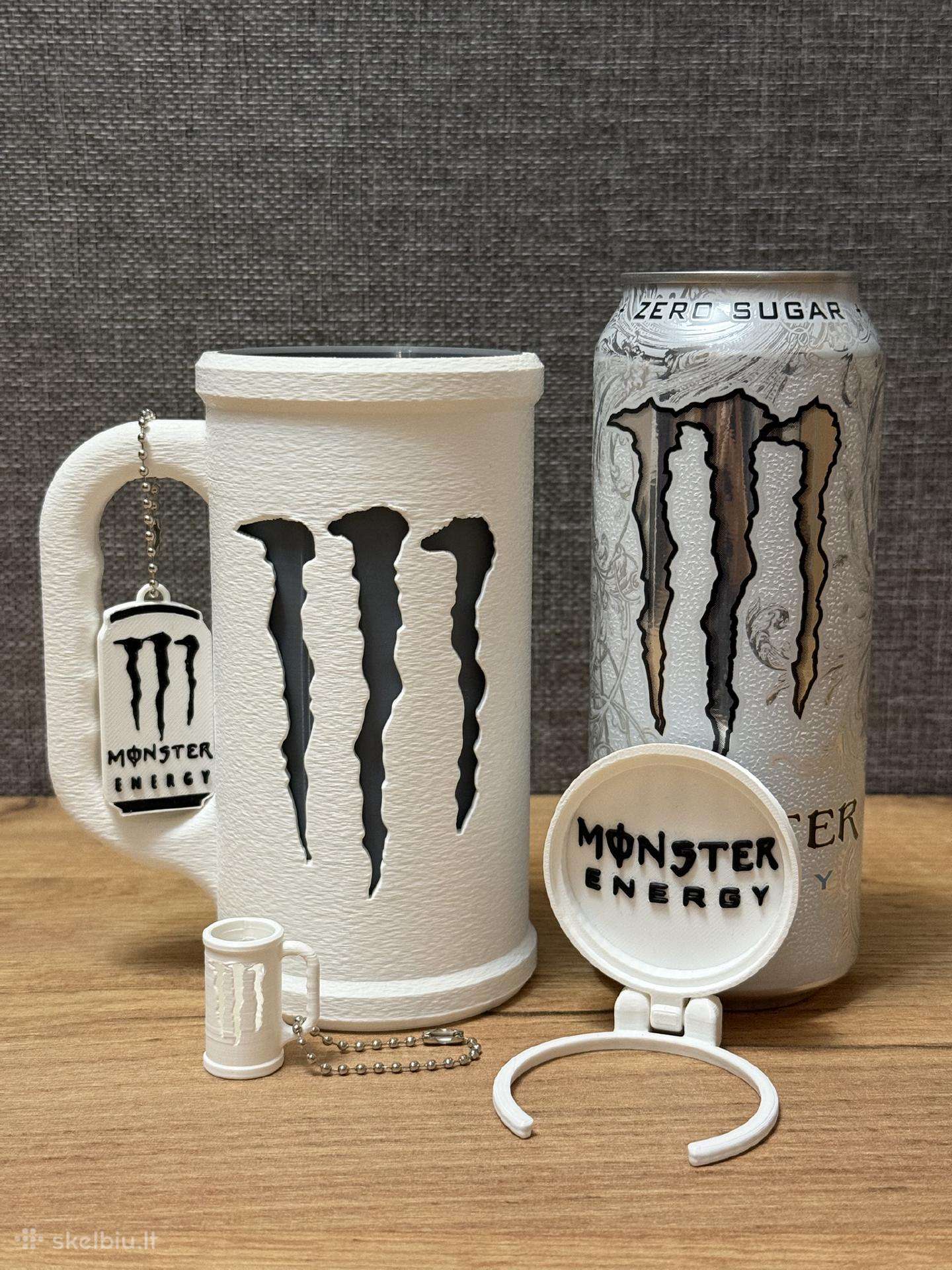 Monster Energy skardinės Dėklas Puodelis-rinkinys