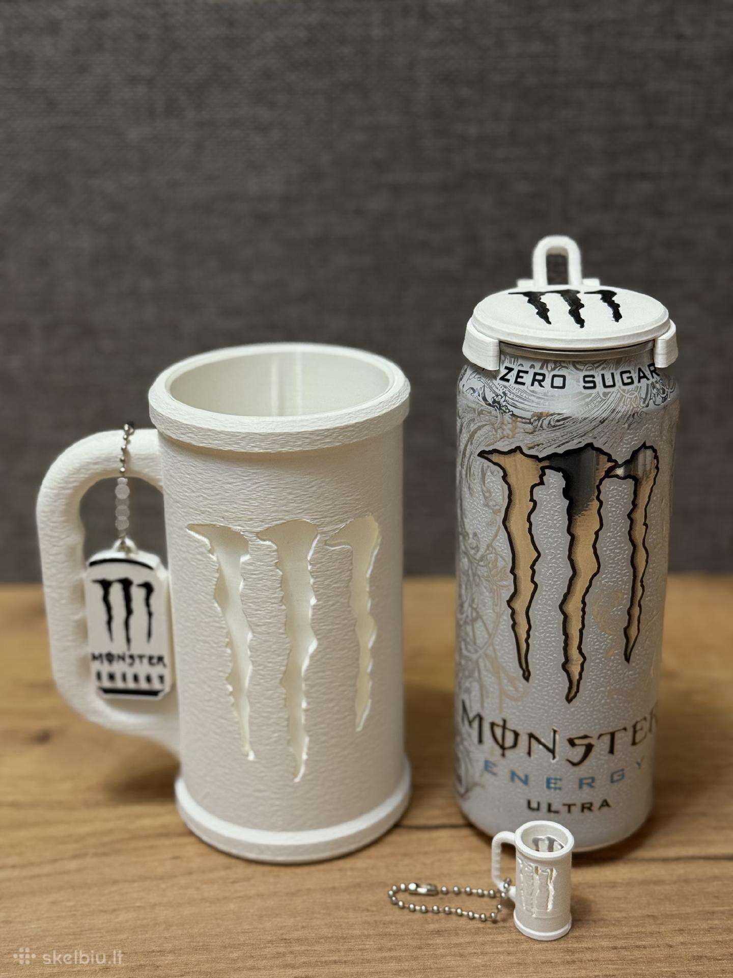 Monster Energy skardinės Dėklas Puodelis-rinkinys