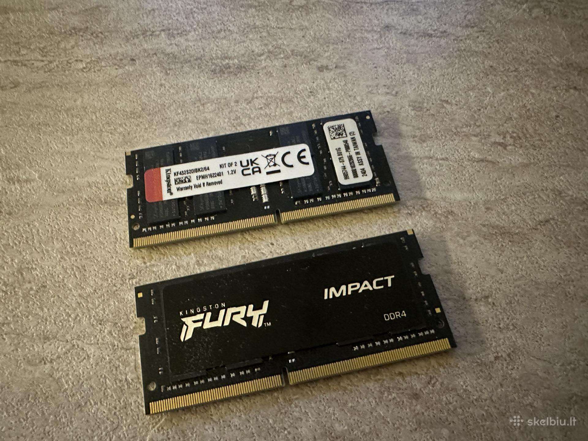 64gb Kingston Fury Impact 3200mhz Ddr4