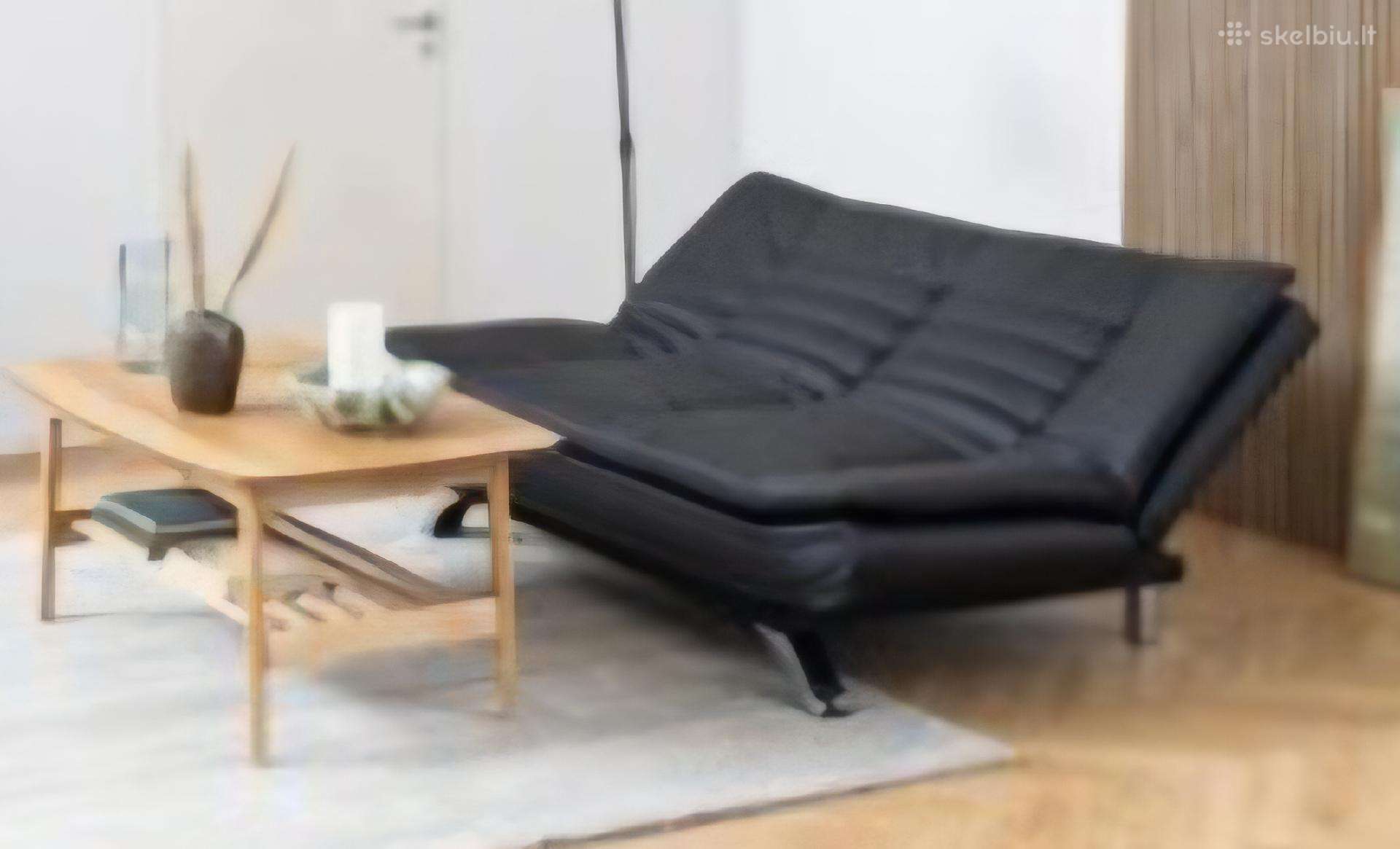 Beveik nauja odinė sofa lova