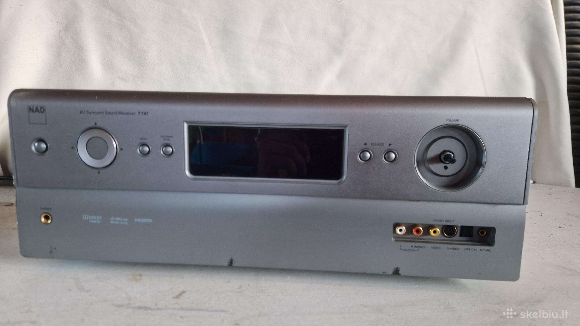 Nad T747 7.1 AV receiver Veikiantis