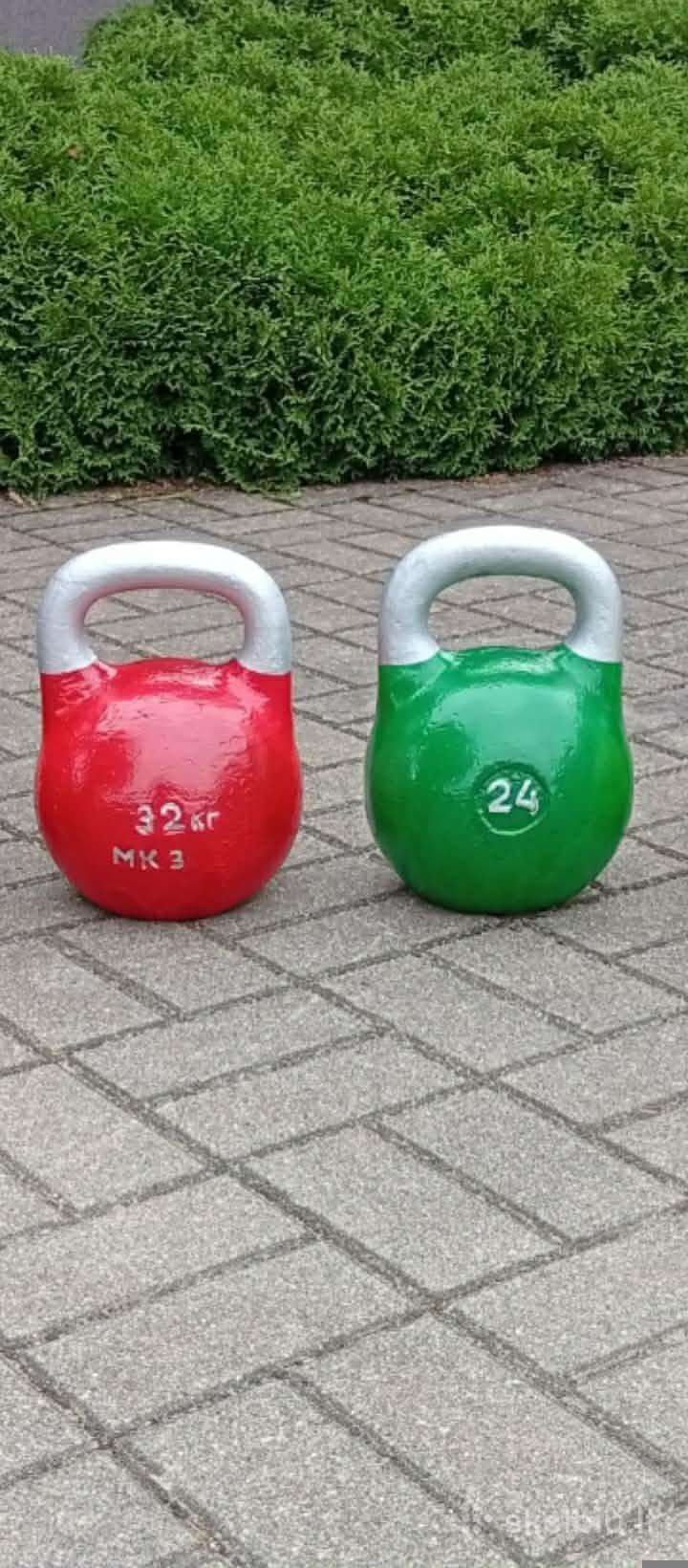 32-24-12kg.metalinės geros sportinės girės