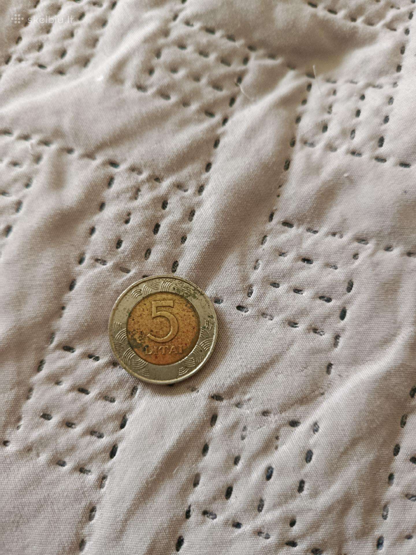Kam reikia 5 litus moneta