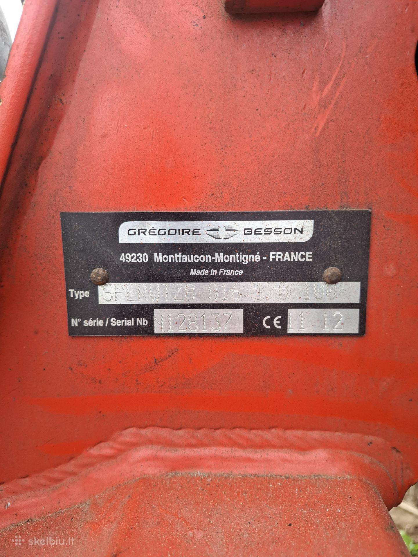 Gregoire-Besson, плуги