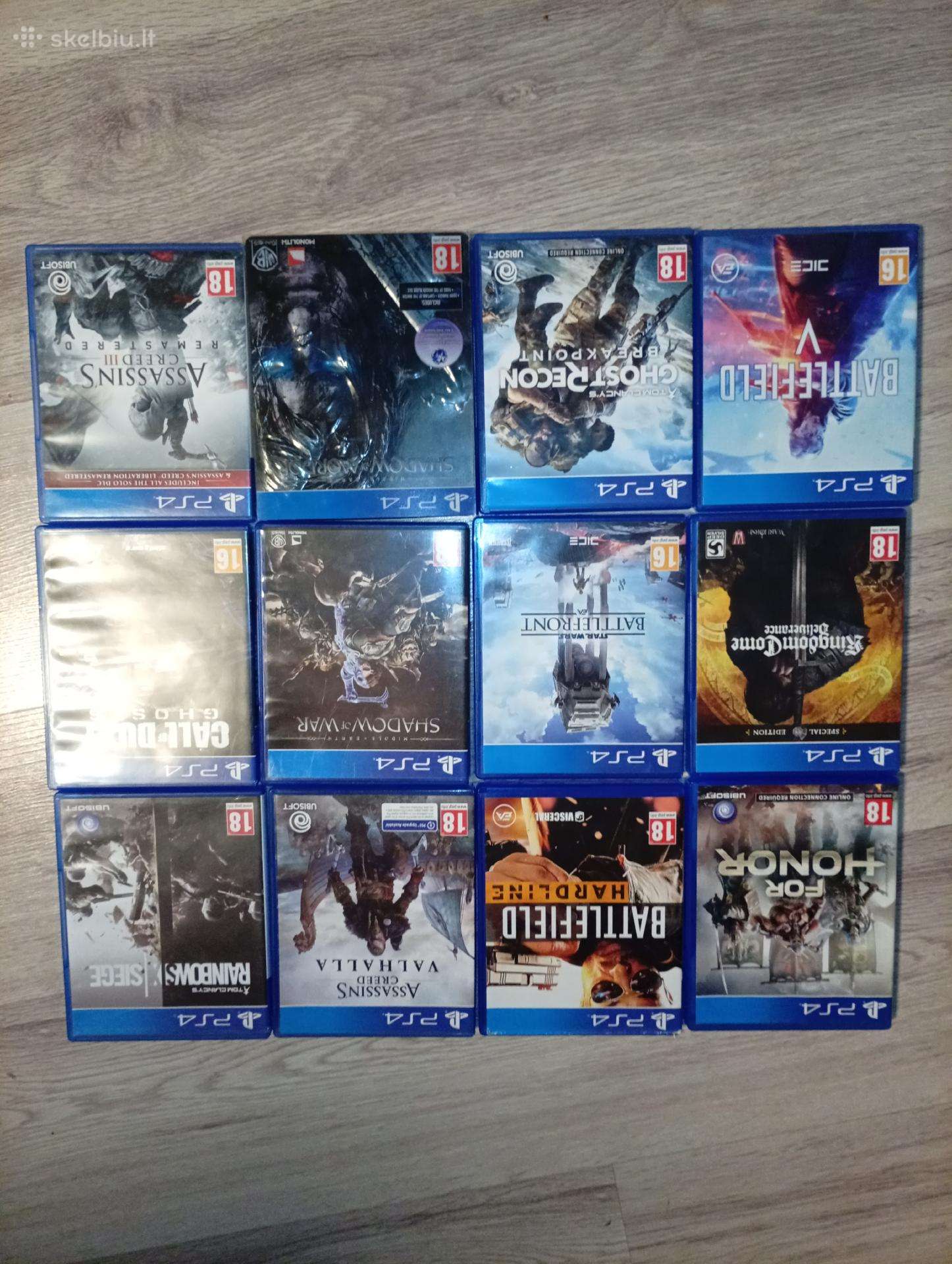 Parduodu Playstation 4 žaidimus ir G29 vaira.