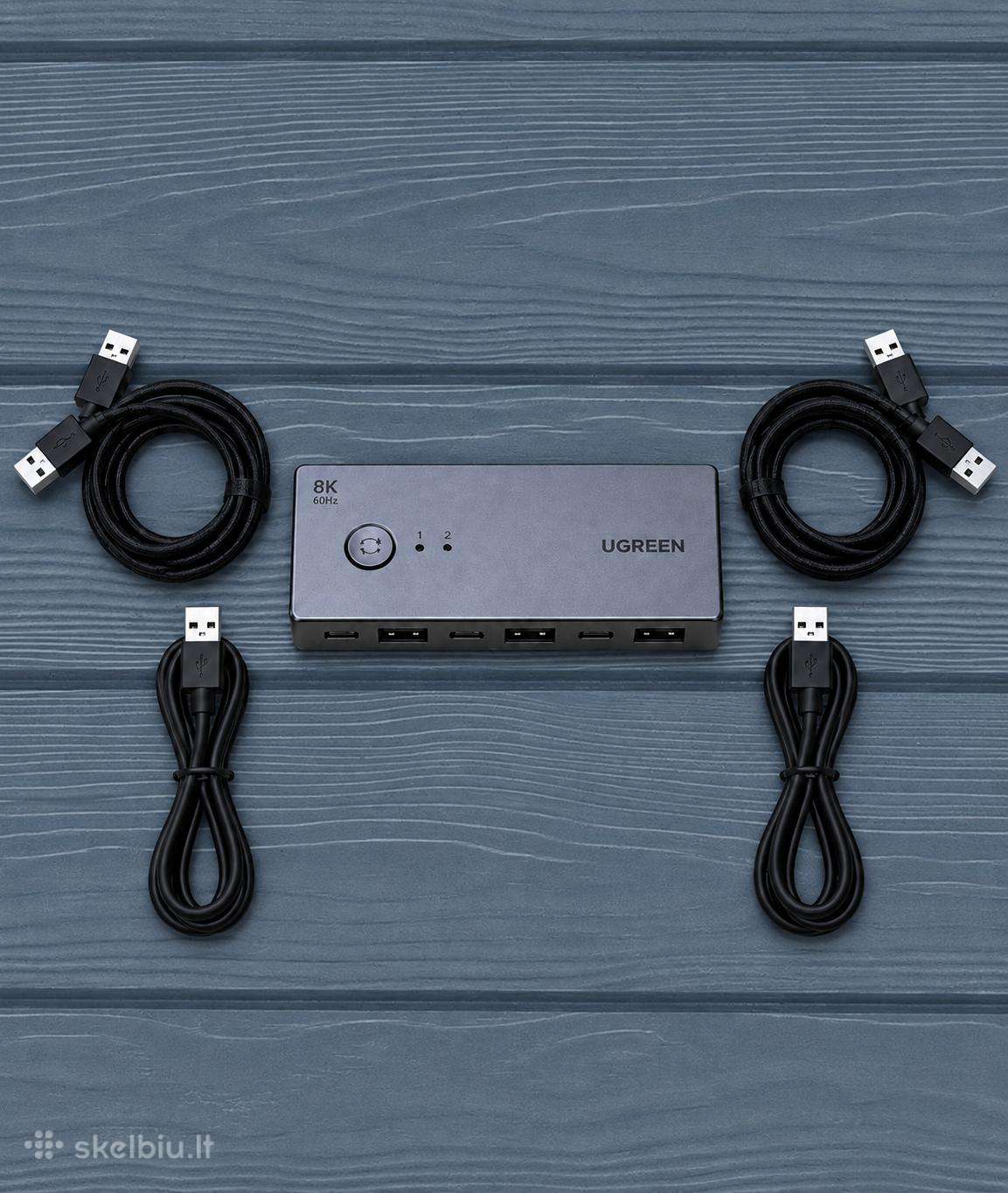 Ugreen Displayport Kvm Switch 2 In 1 Out 8k 60hz
