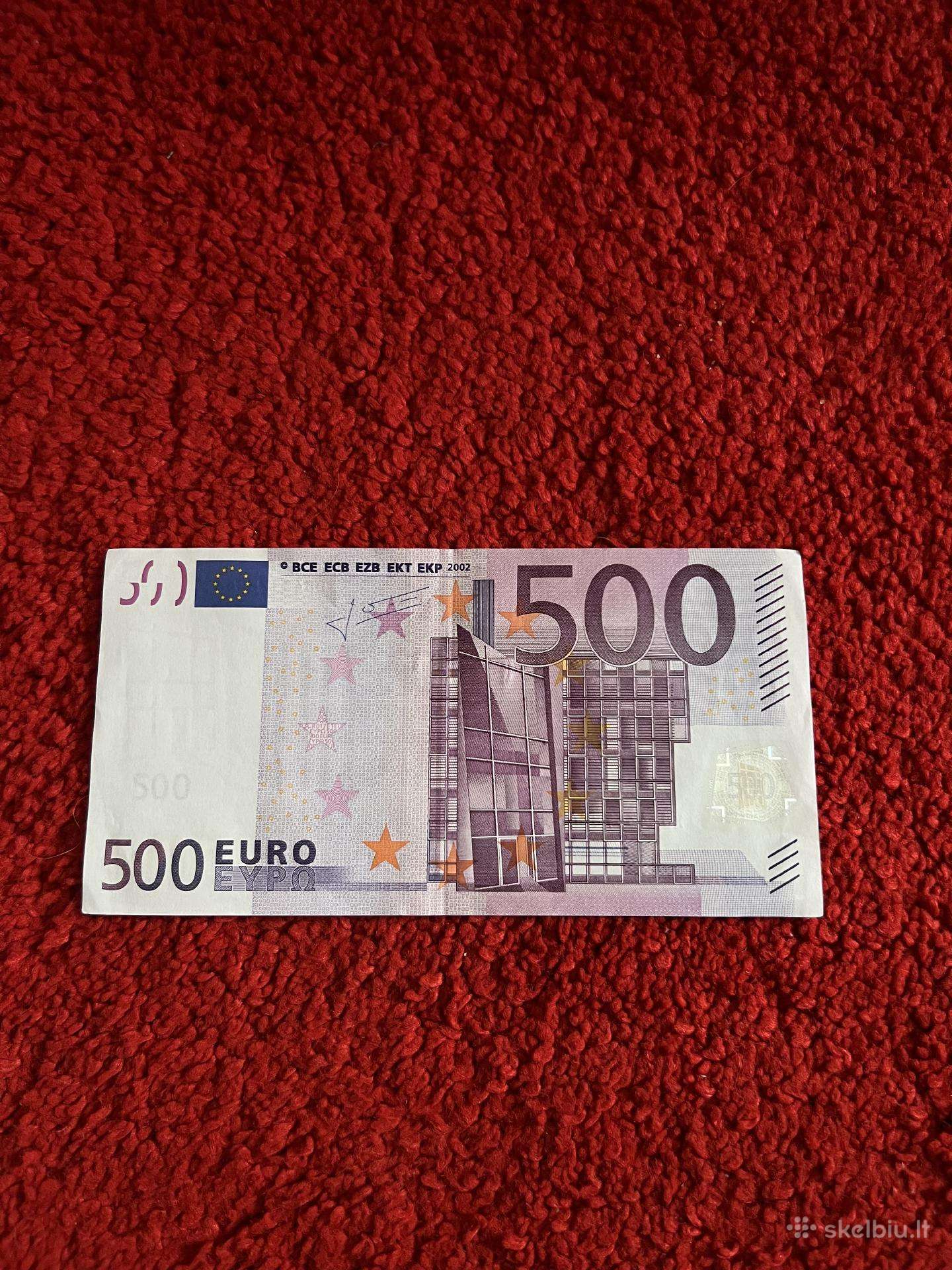 500 eurų banknotai
