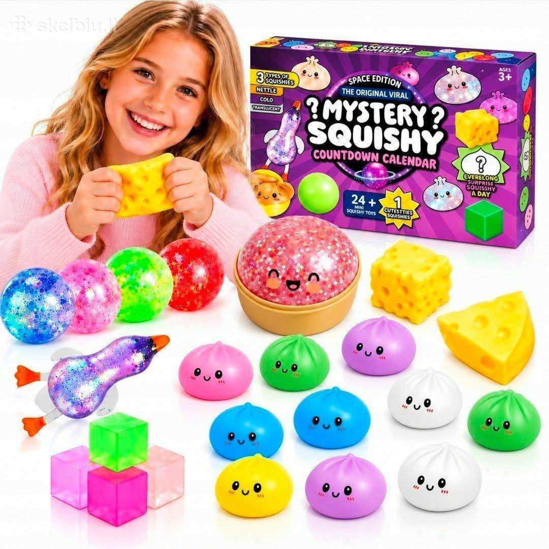 Minkštų antistresinių žaislų rinkinys