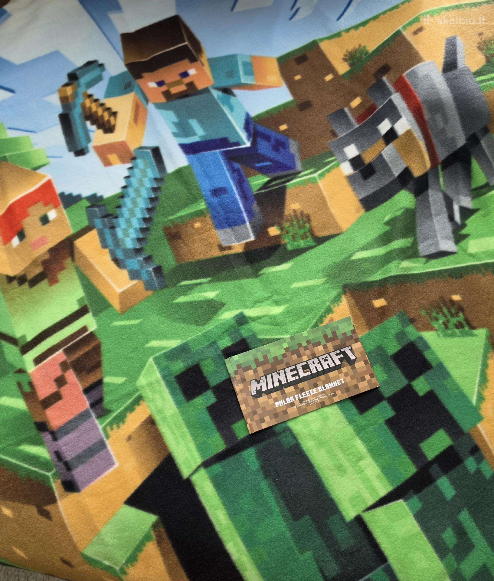 Naujas Mojang Minecraft flisinis pledas 130x170