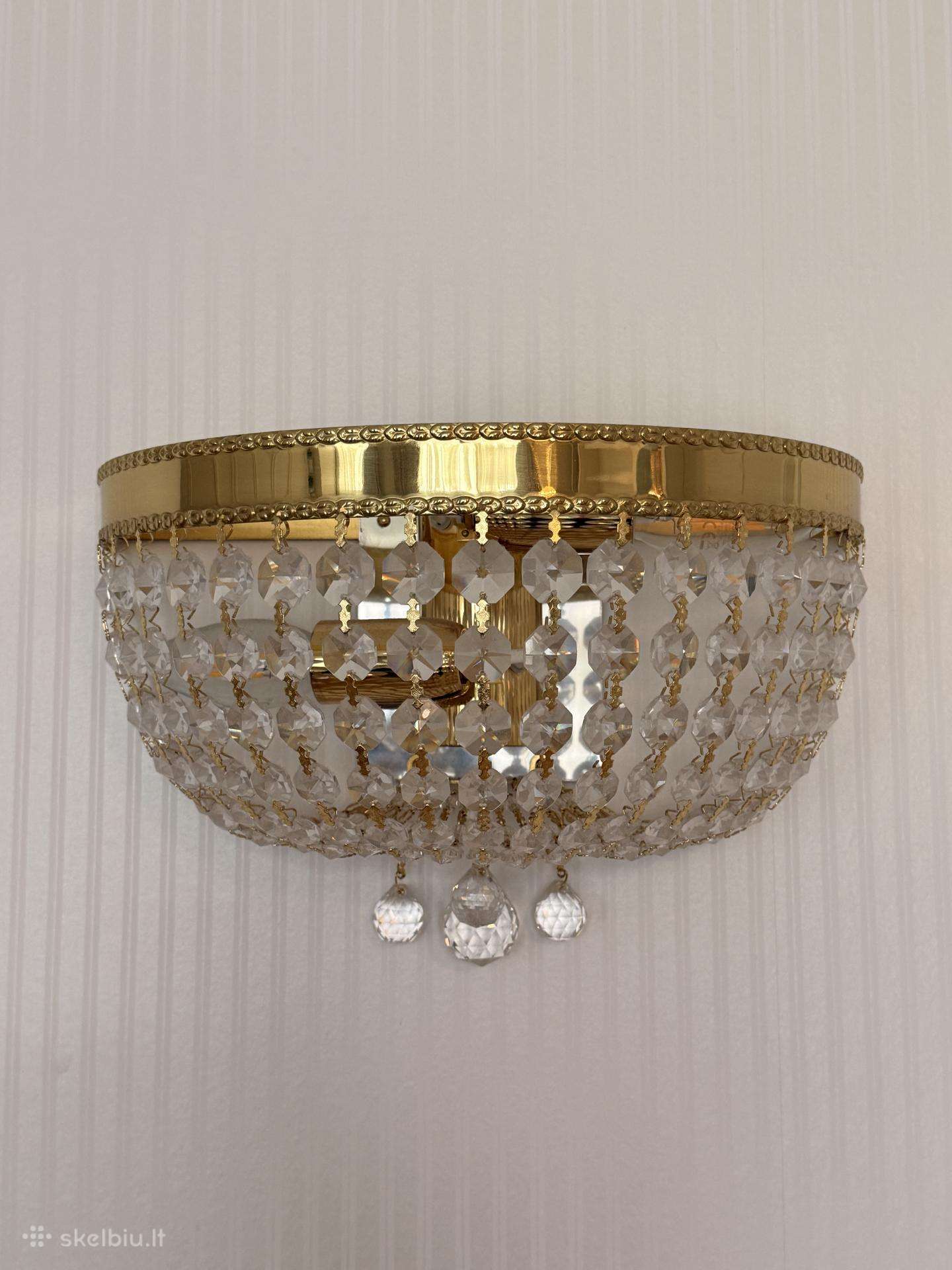 Sieniniai krištoliniai šviestuvai Artglass