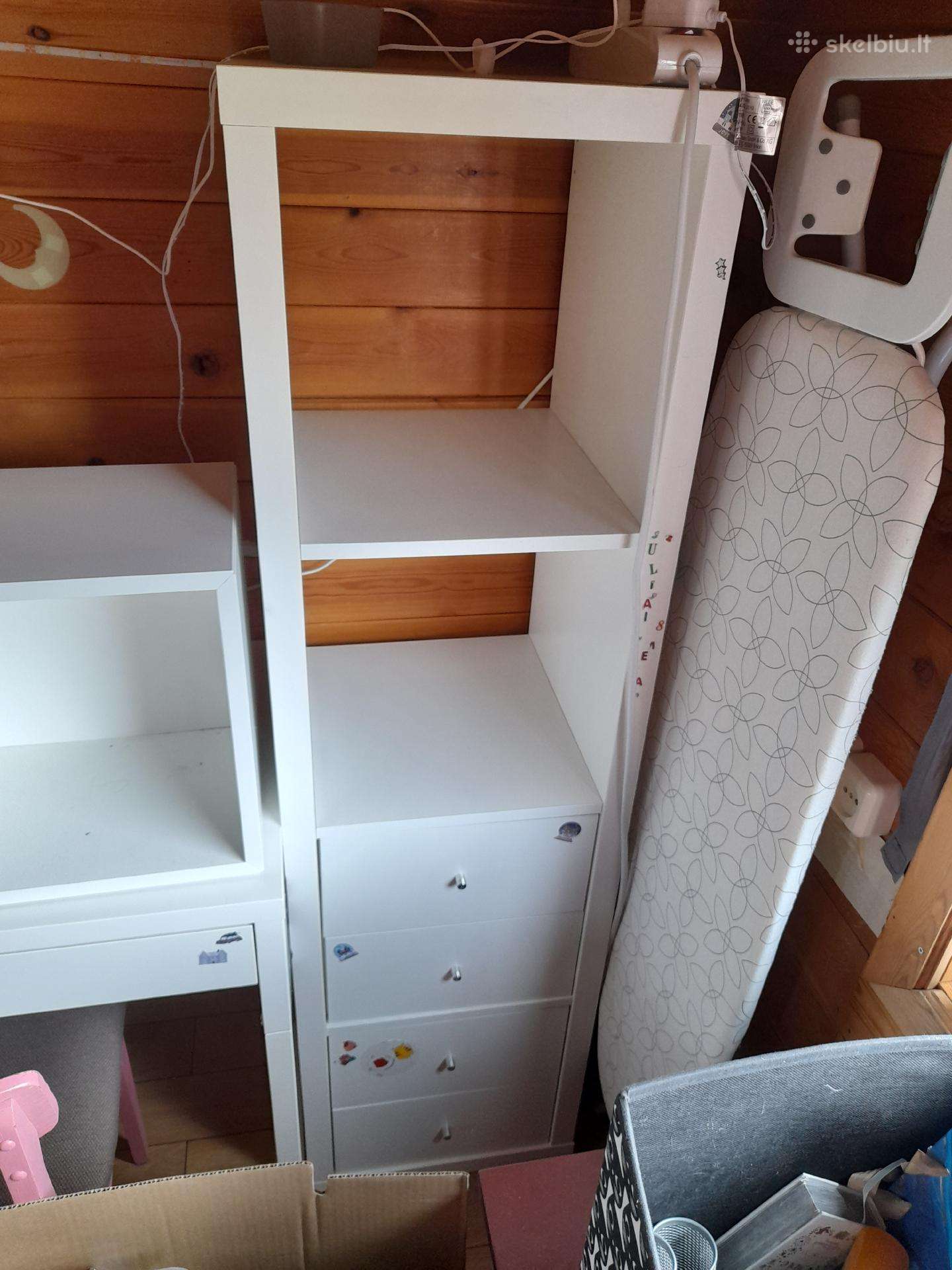 Ikea Kallax lentyna su stalčiais