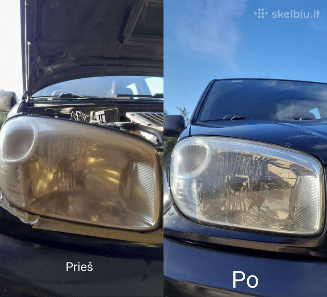 Automobiliu žibintu poliravimas