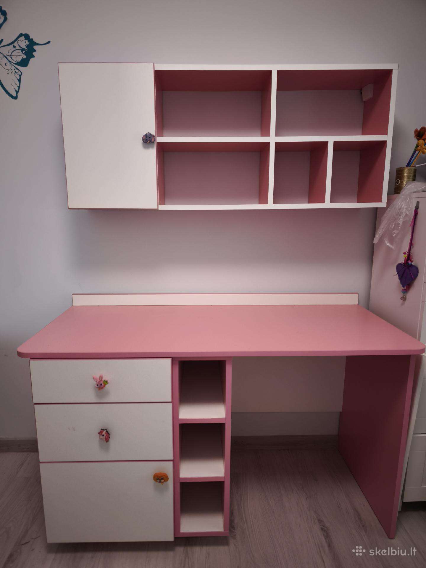 Vaikiškas rašomasis stalas "Pink"