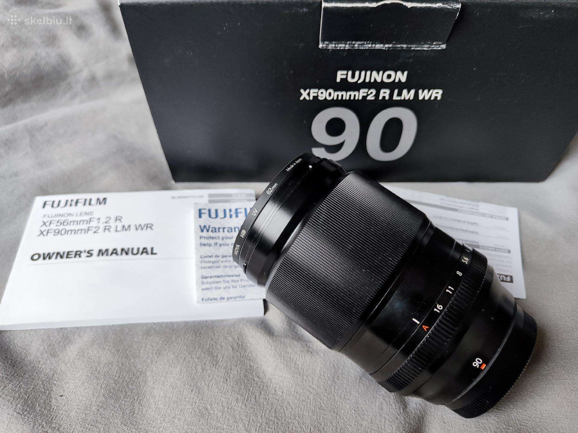 Fujinon Xf90f2 R Lm WR + Hoya HD Uv filtras.