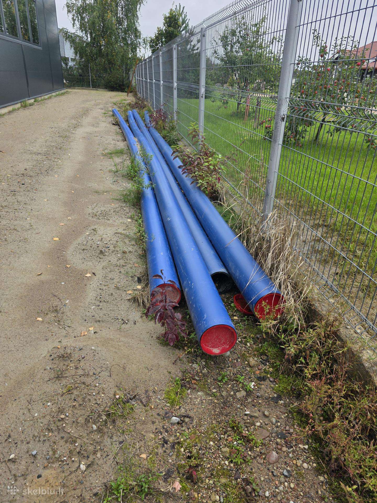 Parduodami pvc vamzdžiai 12m, 160mm. 4 vnt.