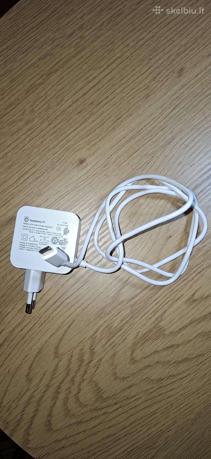 Raspberry pi 5 27w Maitinimo šaltinis