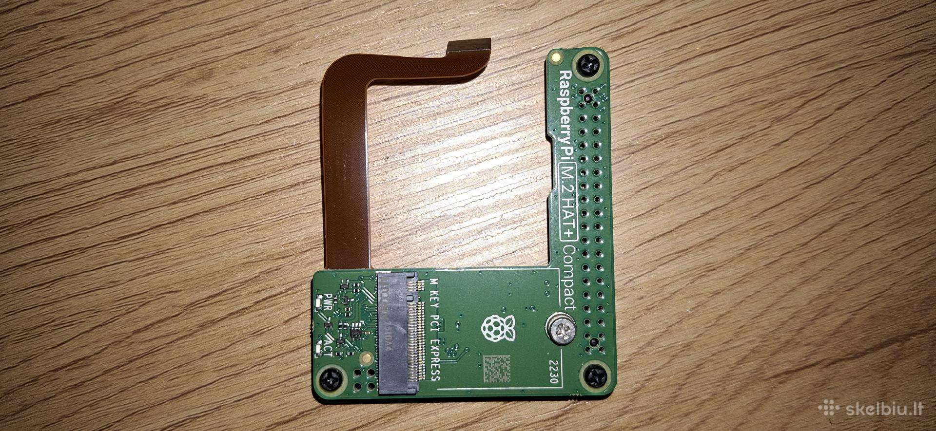 Raspberry pi 5 m2 Hat+ praplėtimo plokštė