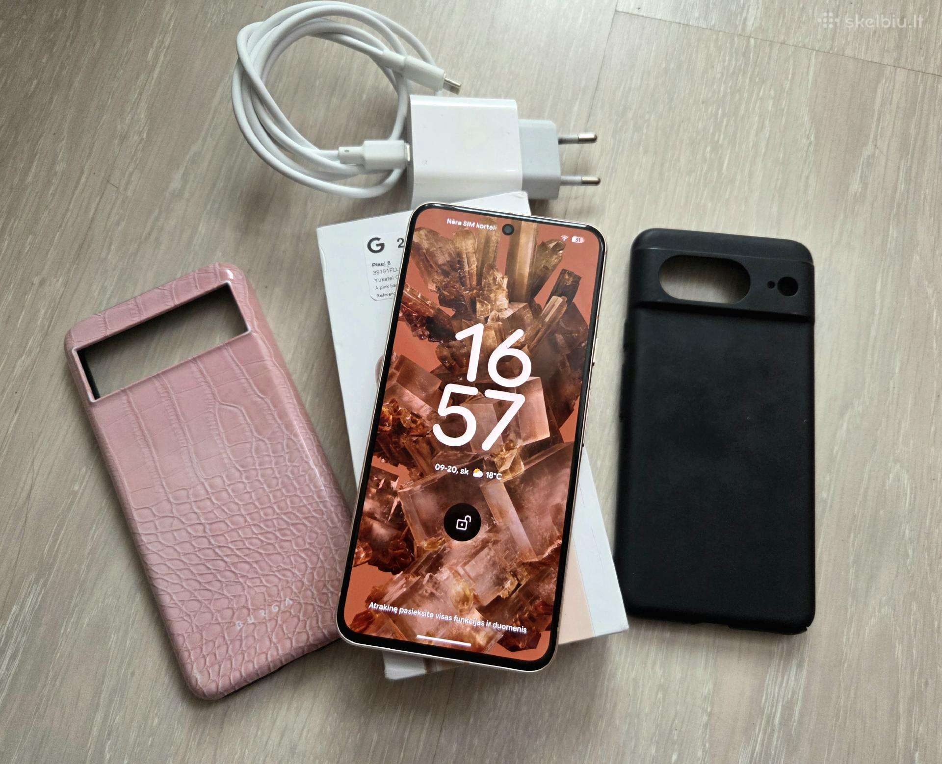 Google Pixel 8 128gb, labai gero stovio, komplekt