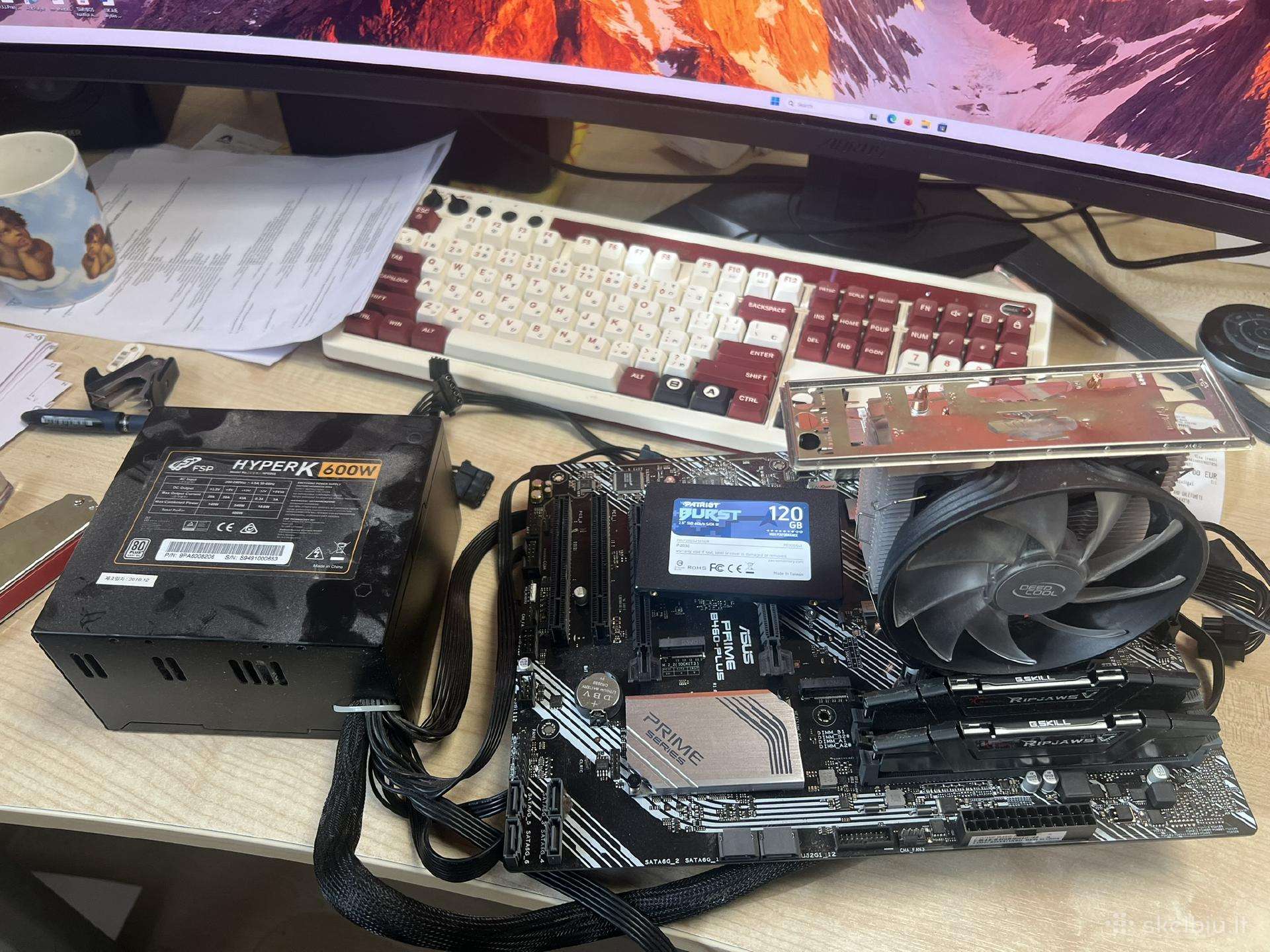 I5 10400, MB b460, 16 GB Dd4 3000, strix 1070ti