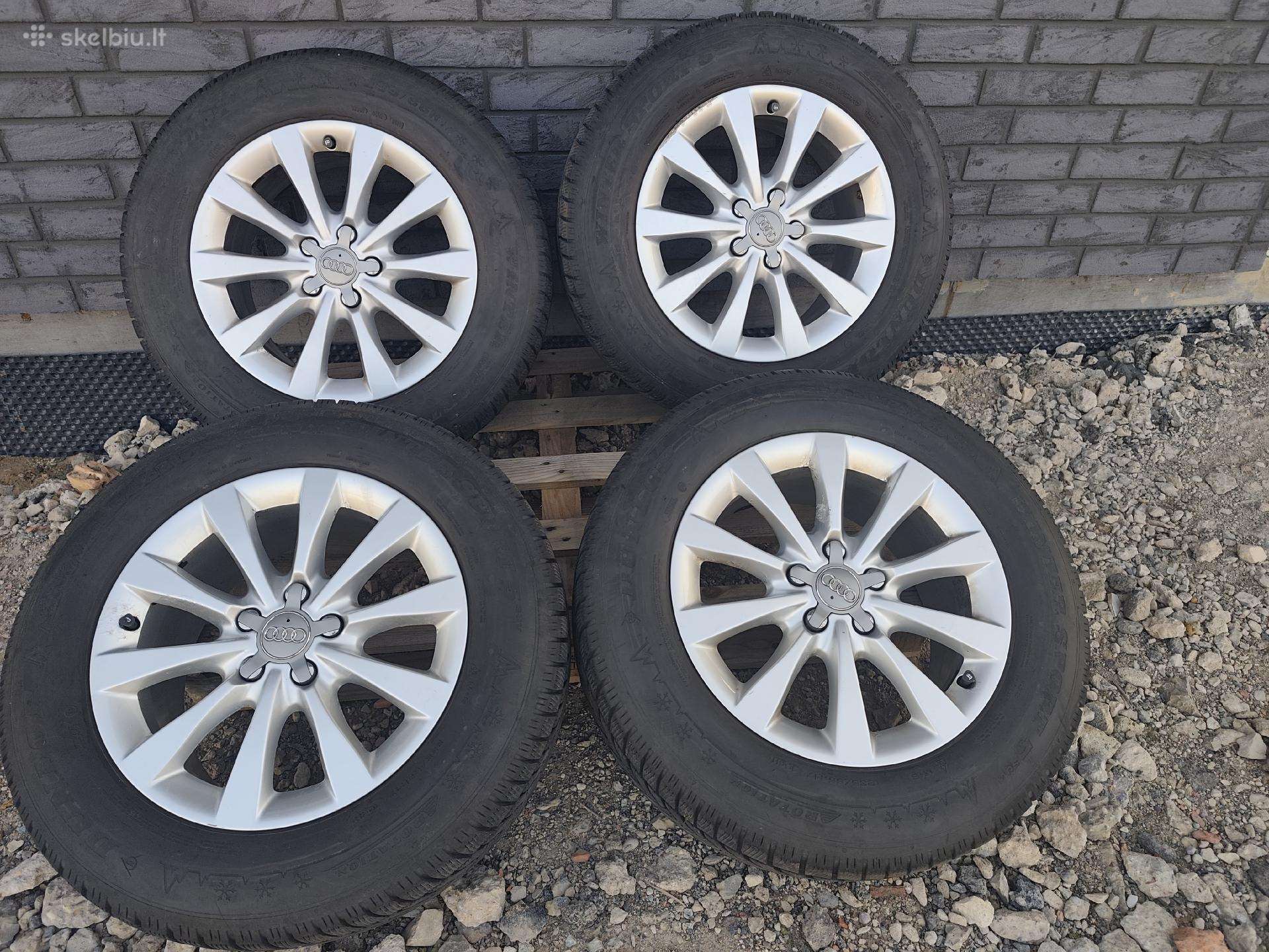 Audi ratlankiai. R17 5x112. Dunlop Winter Sport 5.