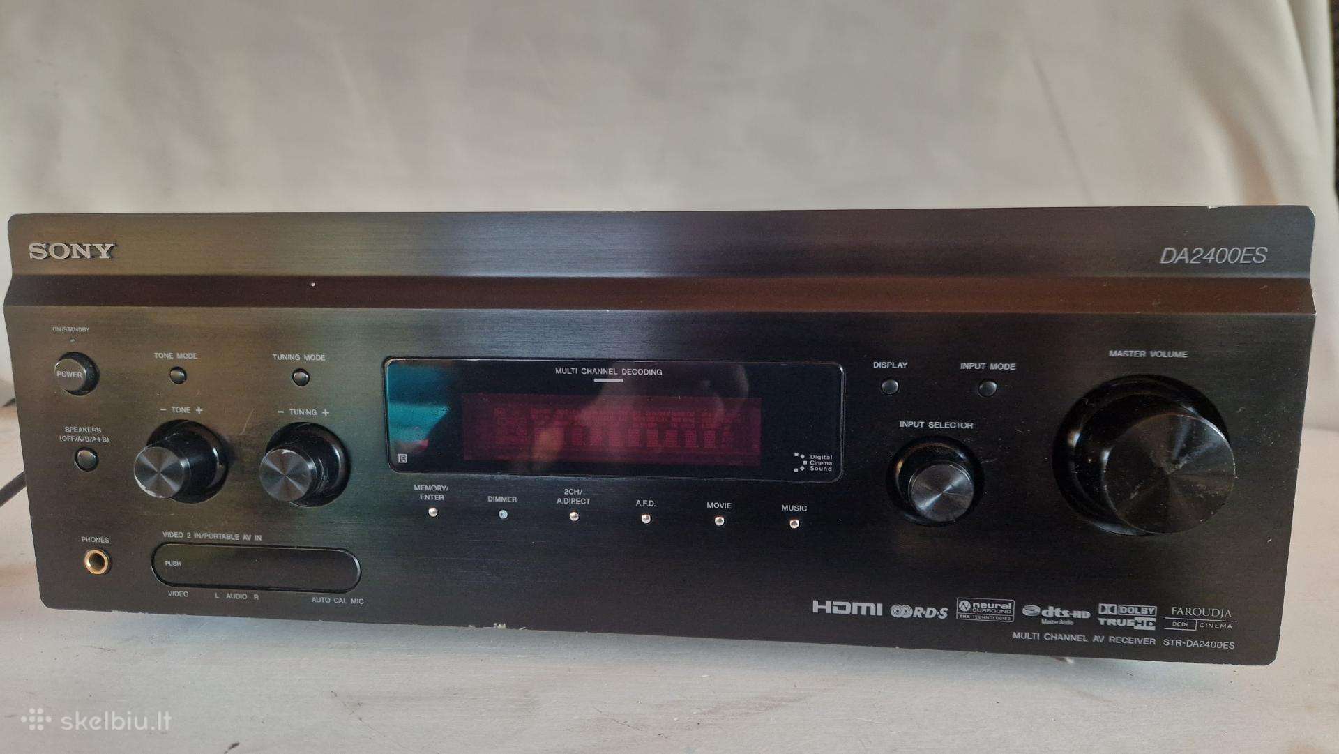 Aukštos klasės Sony Str-da2400es 7.1 resyveris Cec
