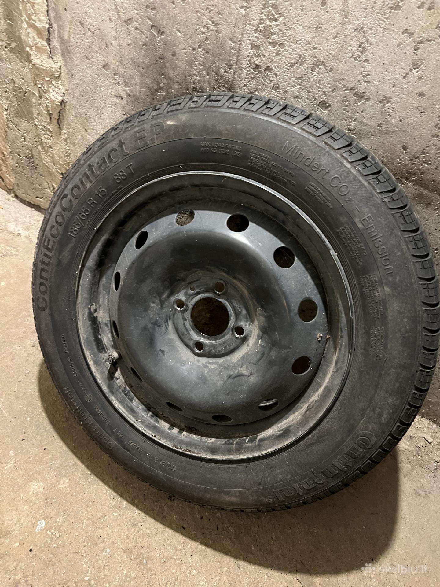 Atsarginis ratas 185/65 R15 su plieninių disku
