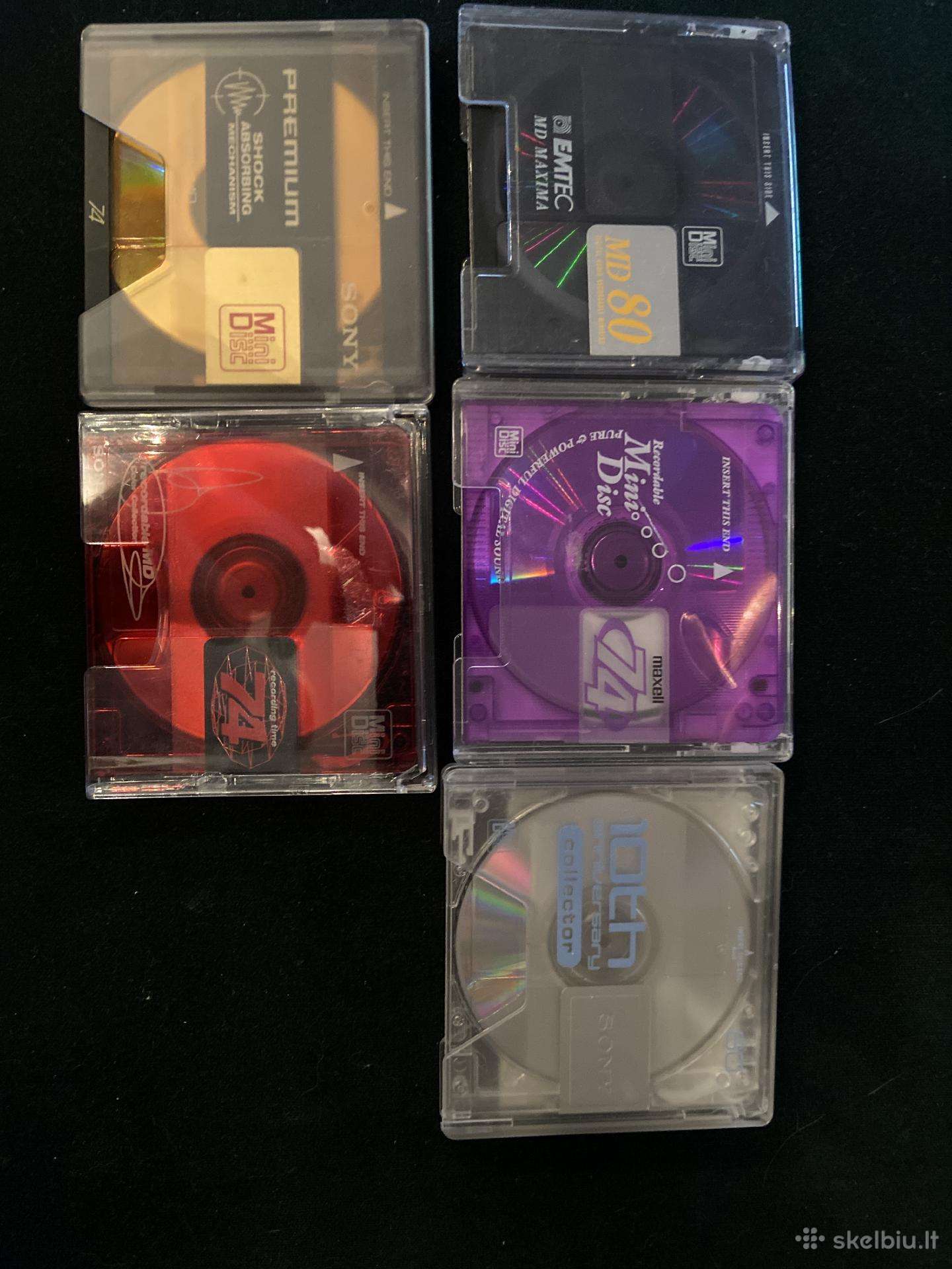 Md, mini diskai, mini disc (5 vnt.)
