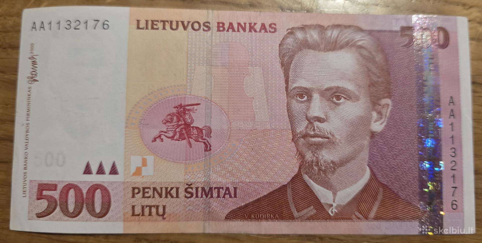 Parduodami 500lt Aa serija