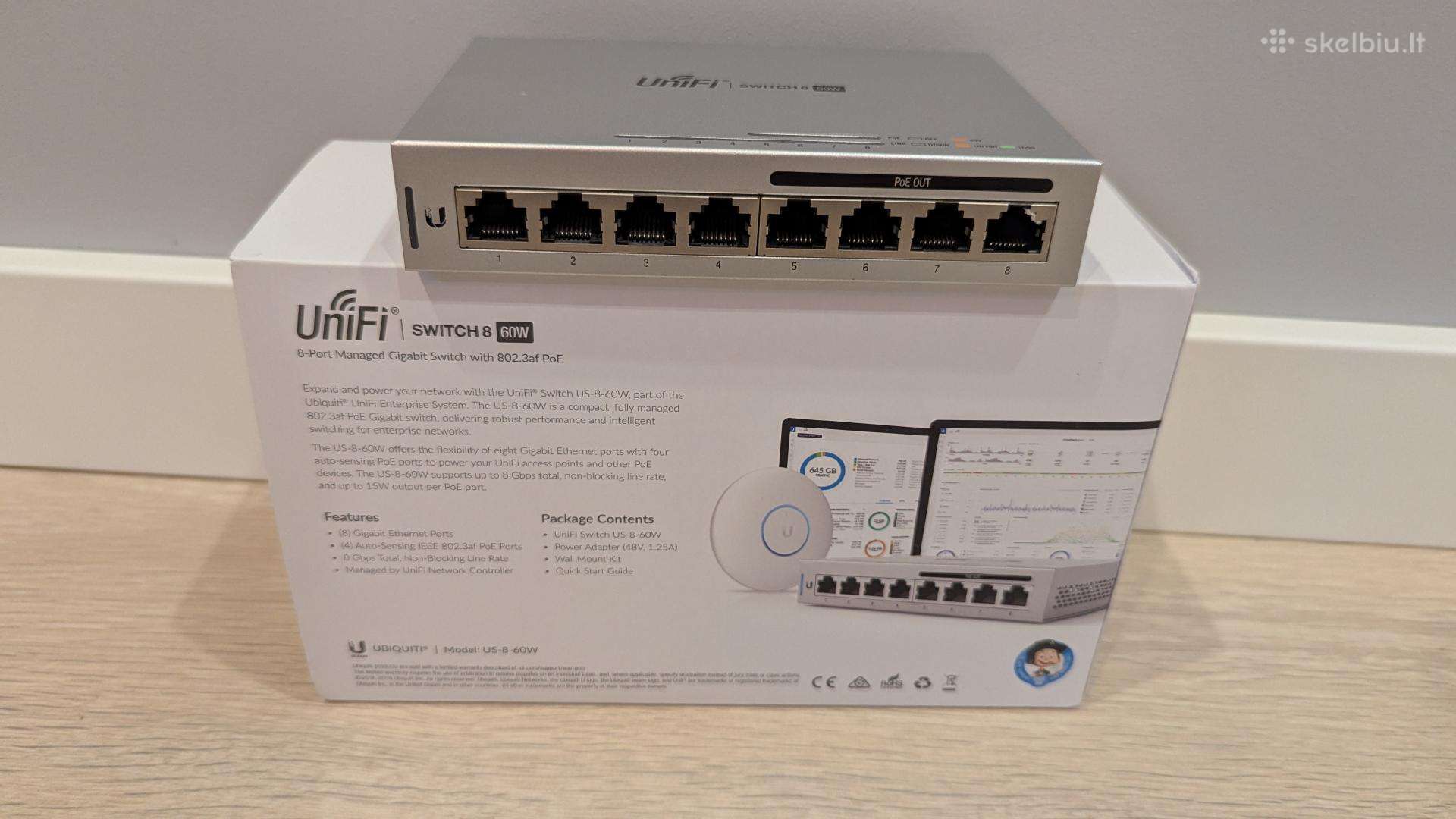 Ubiquiti Unifi Switch 8 60w (us-8-60w) Poe
