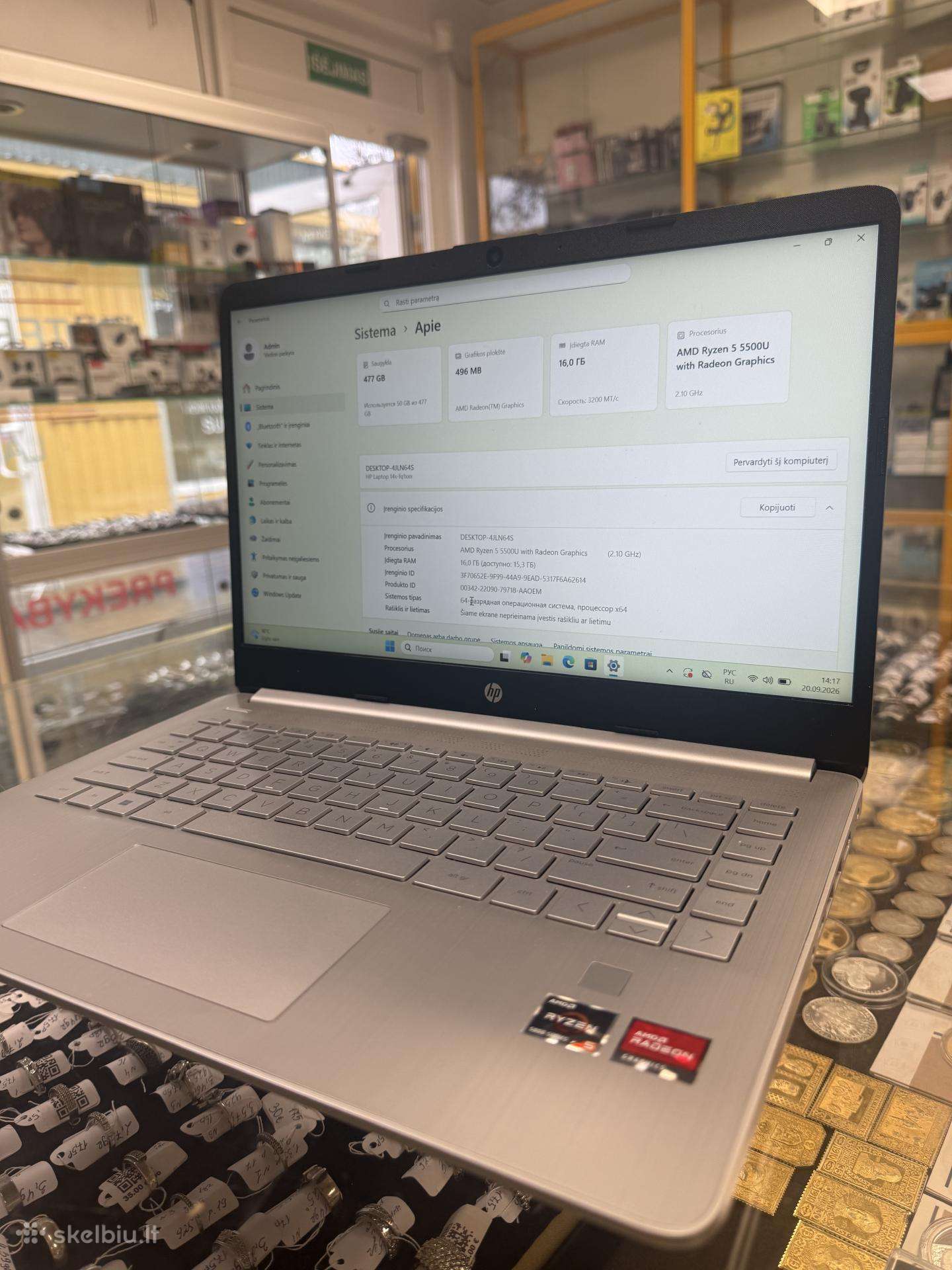 Laptop Hp RAM 16/512gbprocessor Ryzen 5 2.10hgz