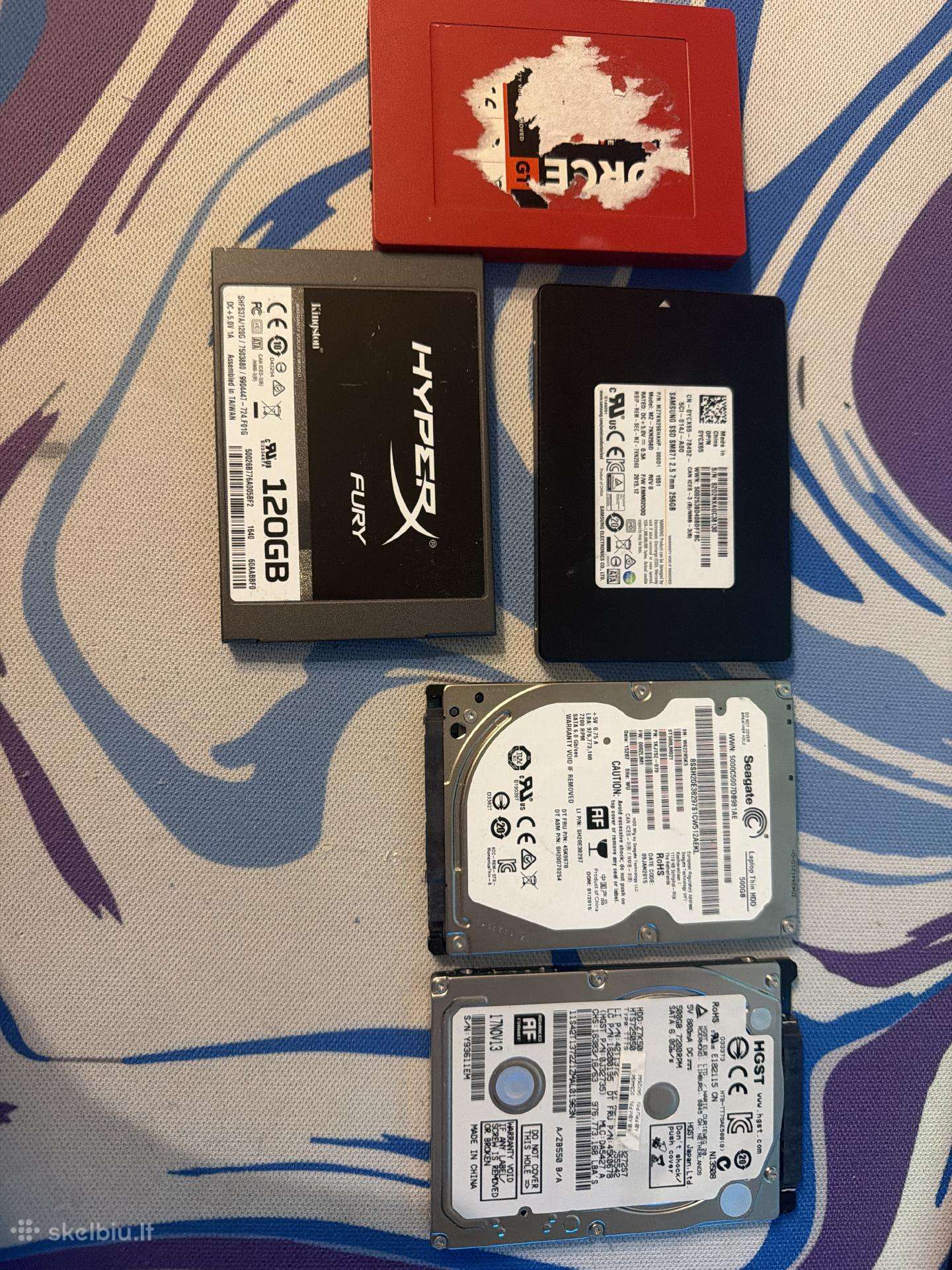 HDD 256gb 120gb 500gb