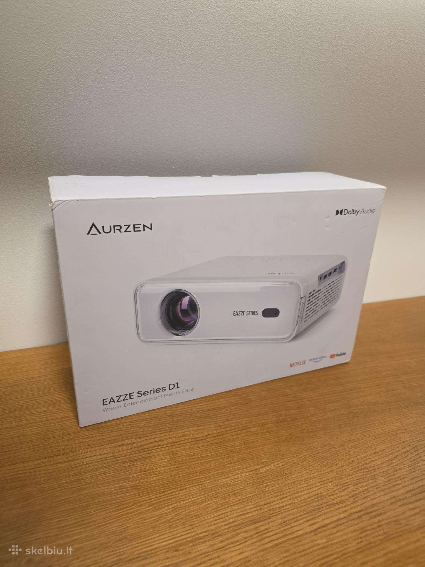 Naujas Aurzen Eazze D1 Full HD 1080p projektorius