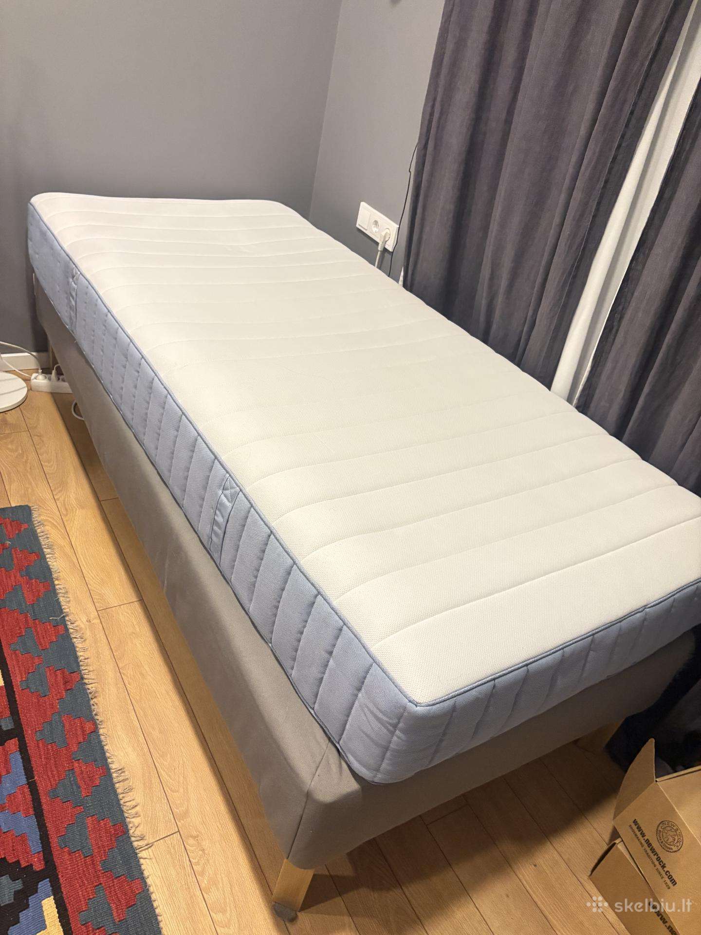 Ikea lova su čiužiniu ir čiužinio užvalkalu