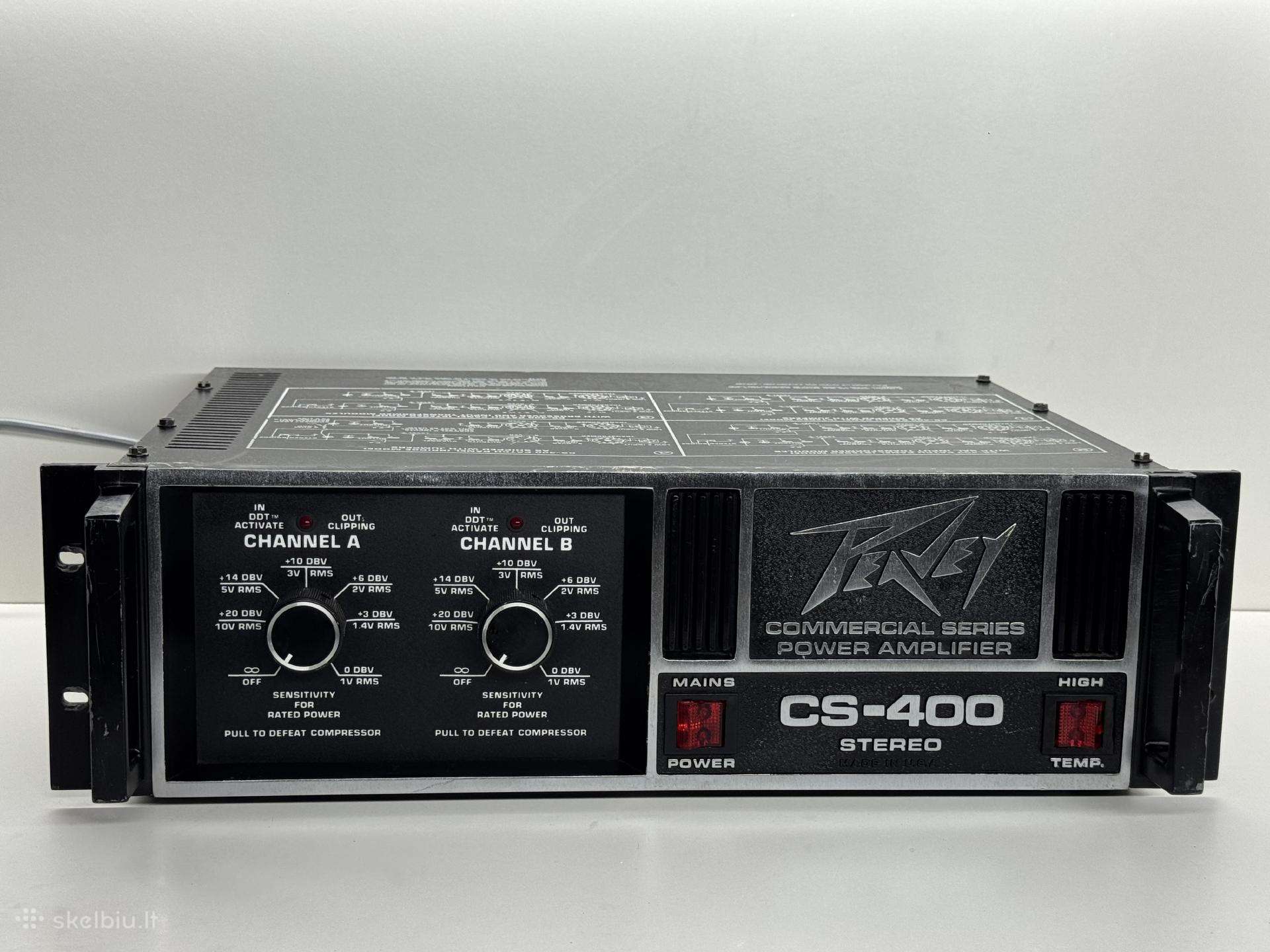 Peavey CS-400 – Pro stereo galios stiprintuvas
