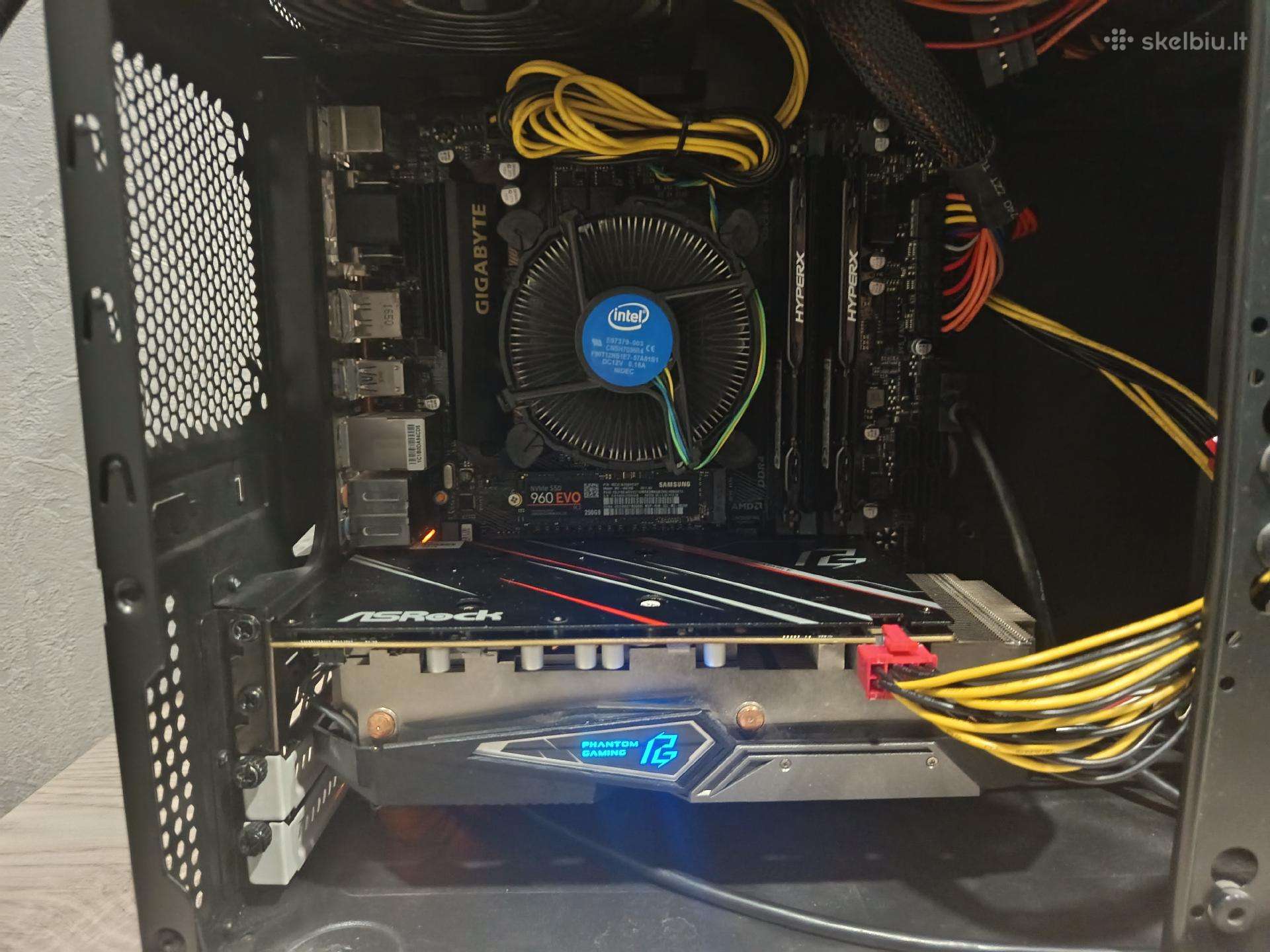 Žaidimų kompiuteris i5-7500, Rtx 5600 XT 6gb