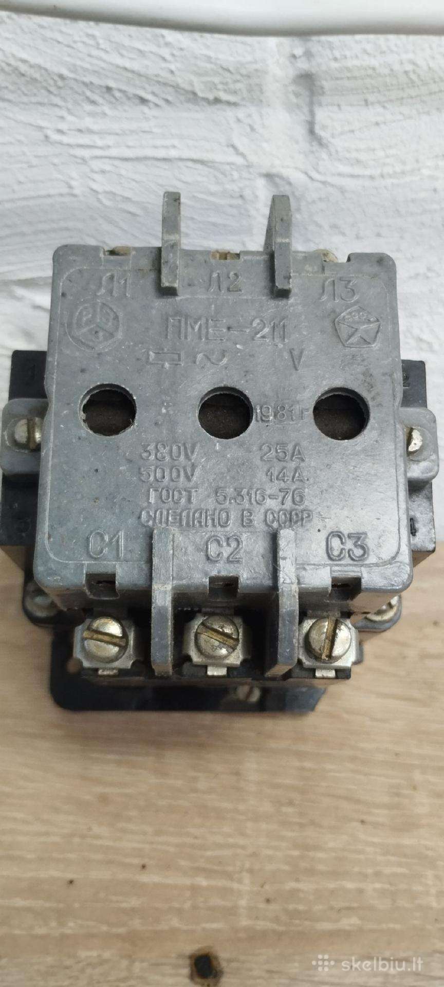 Kontaktorius 25 amperu Pme-211 (пме-211)