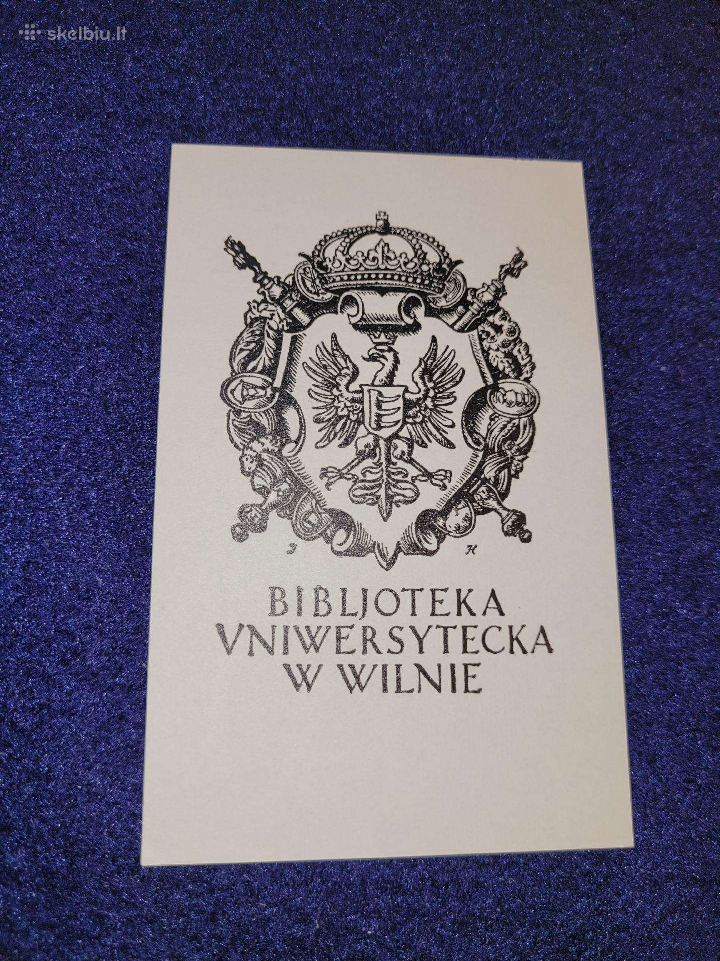 Vilniaus u-to bibliotekos lapelis iš tarpukario