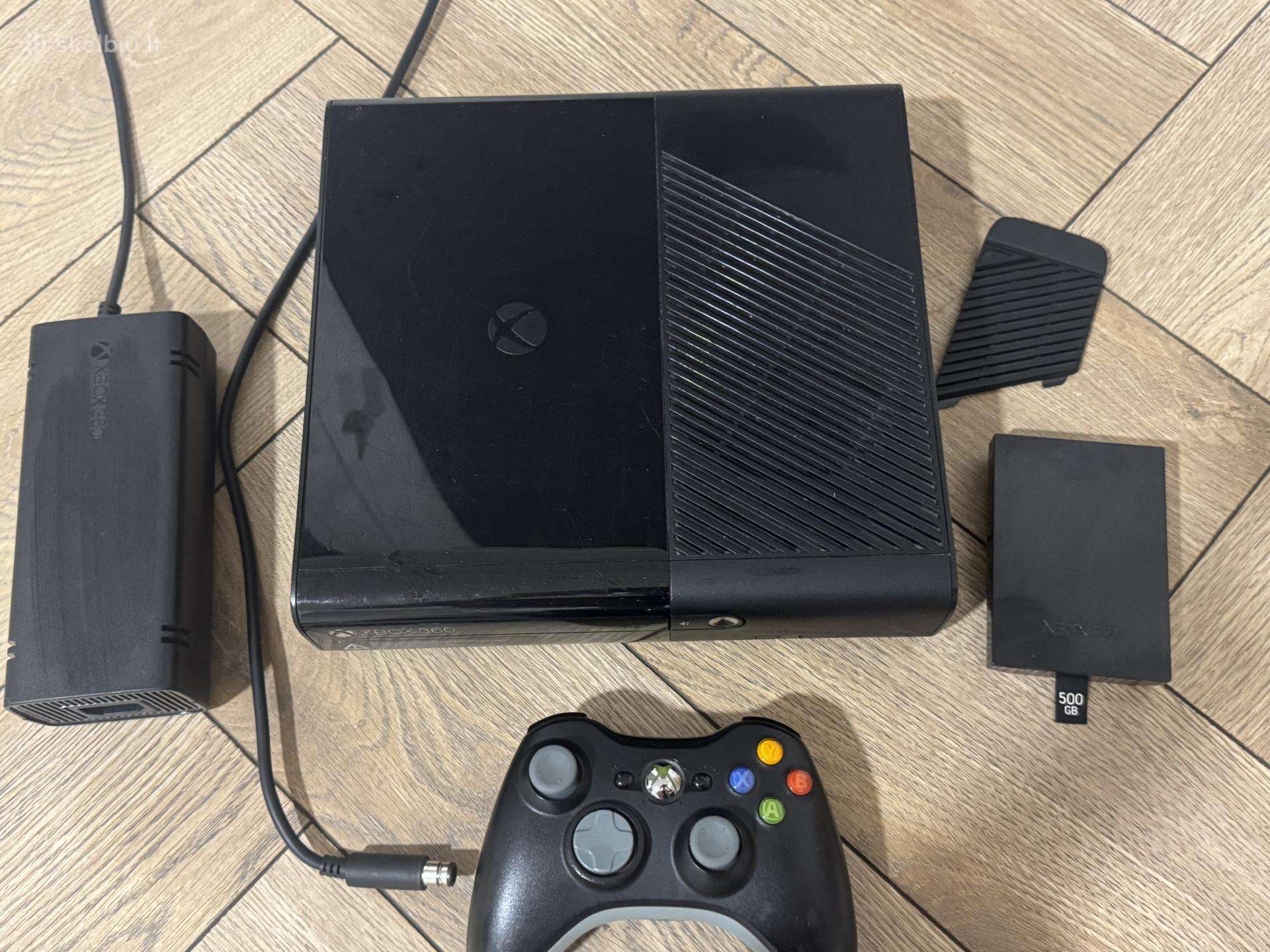 Xbox 360 E (500 GB) + Atrištas + Išvalytas