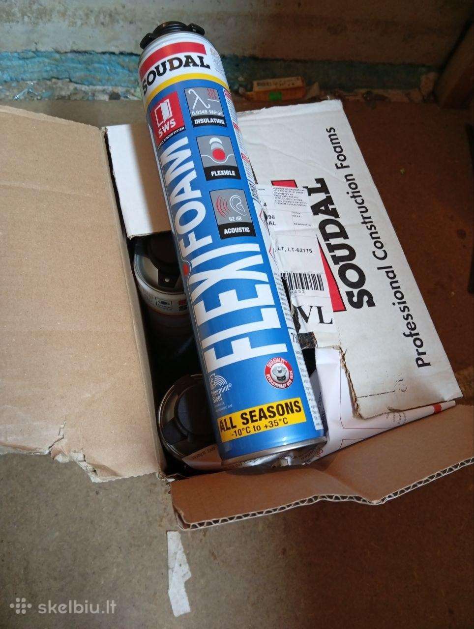 Soudal sandarinimo akustinės putos
