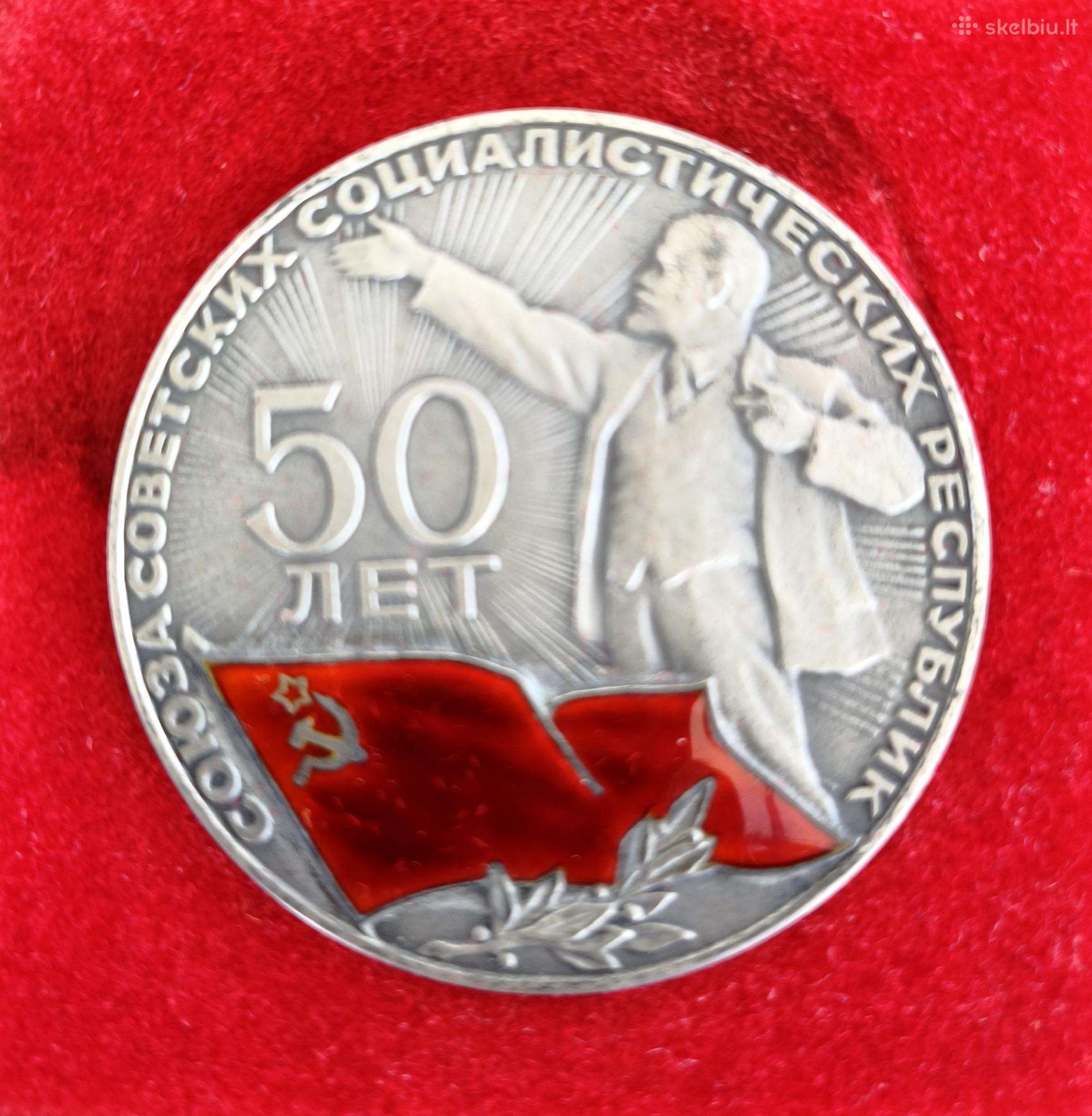 Medalis 1972m sidabras 925 praba